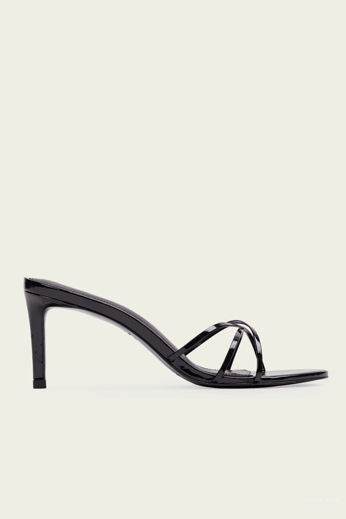 Jaya 70 Mule in Black Patent - shop - olivia.com