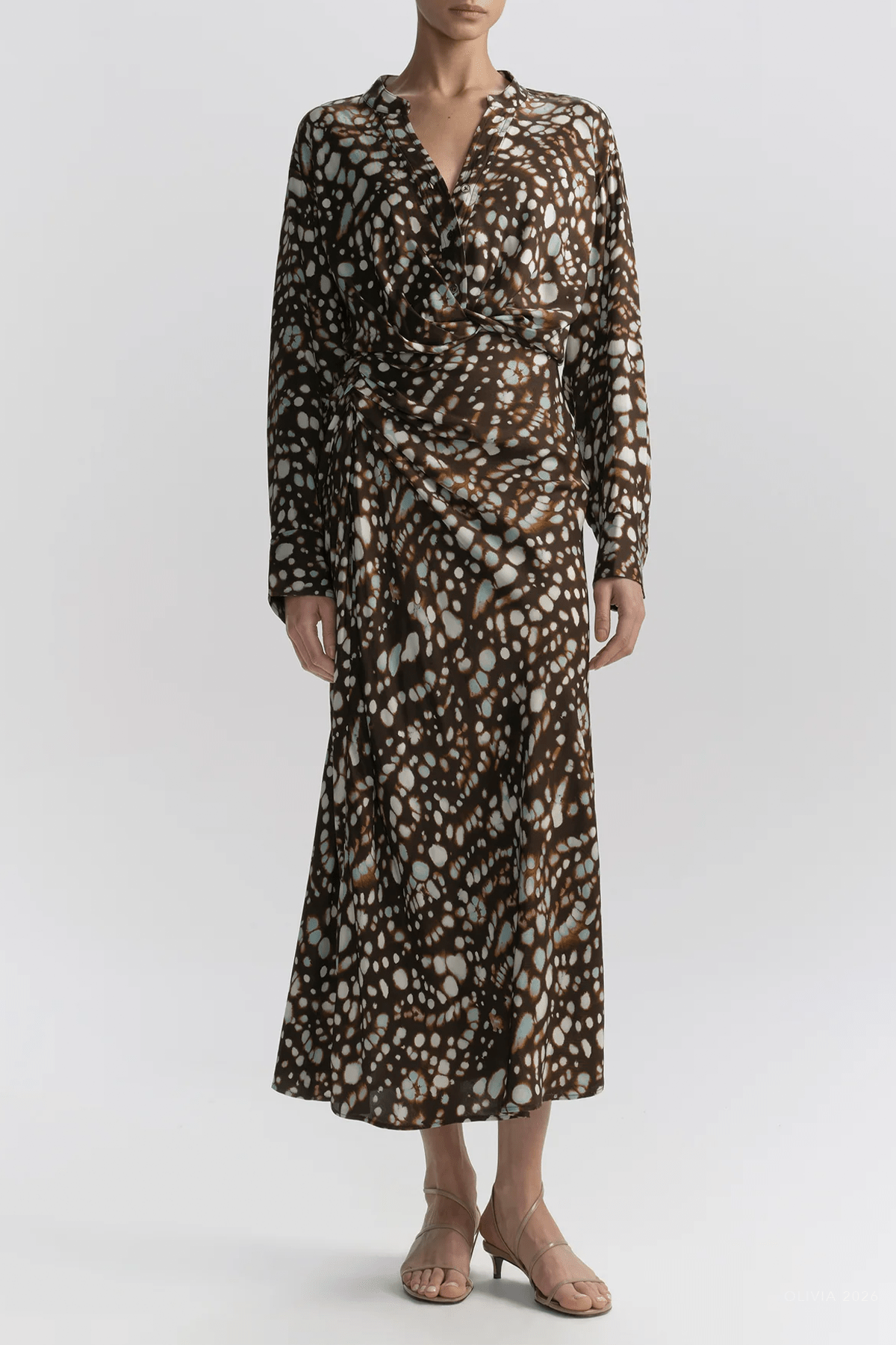 Jean Midi Skirt in Ganache Multi - shop - olivia.com