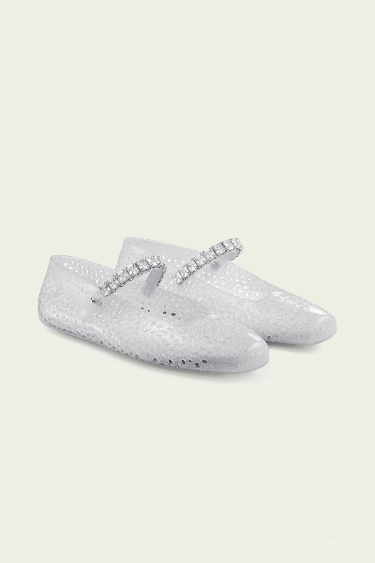 Jelly Ballerina Flats in Clear - shop - olivia.com