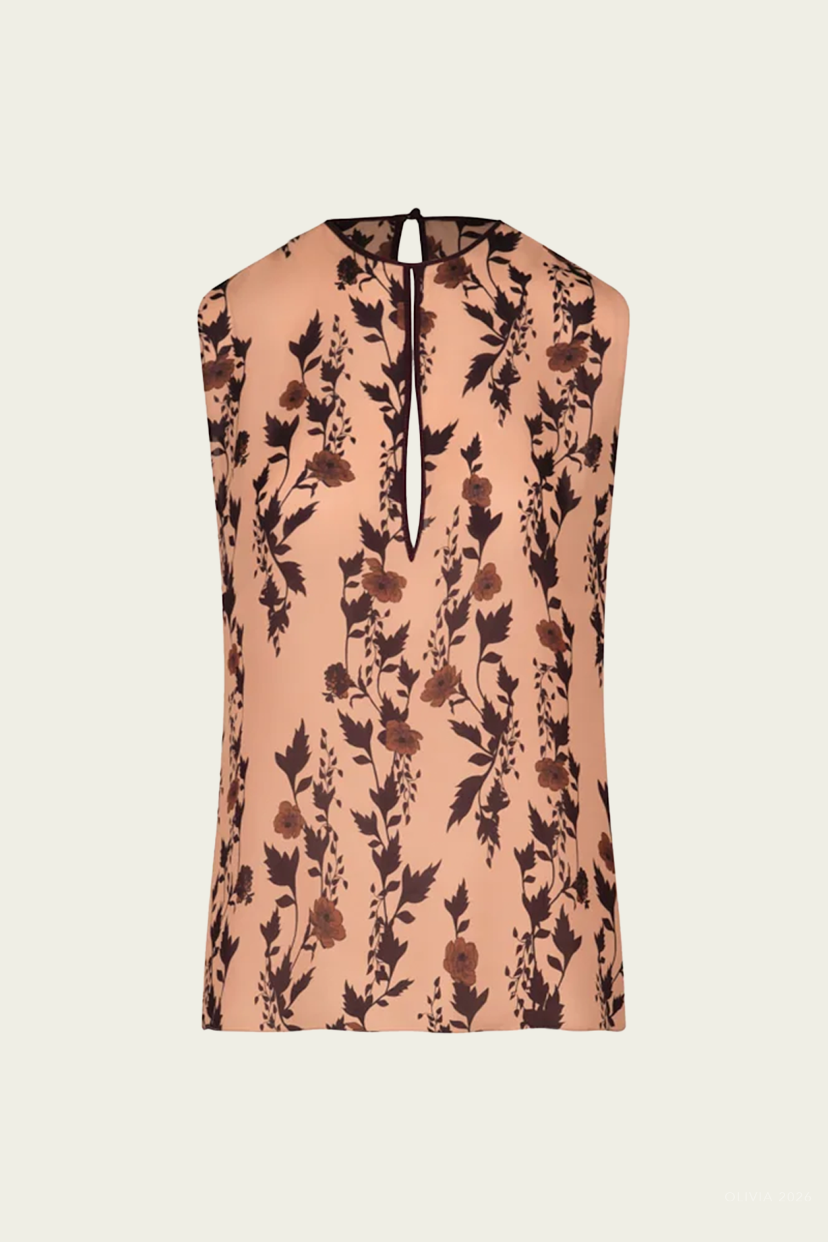 Untamed Bloom Top in Peach