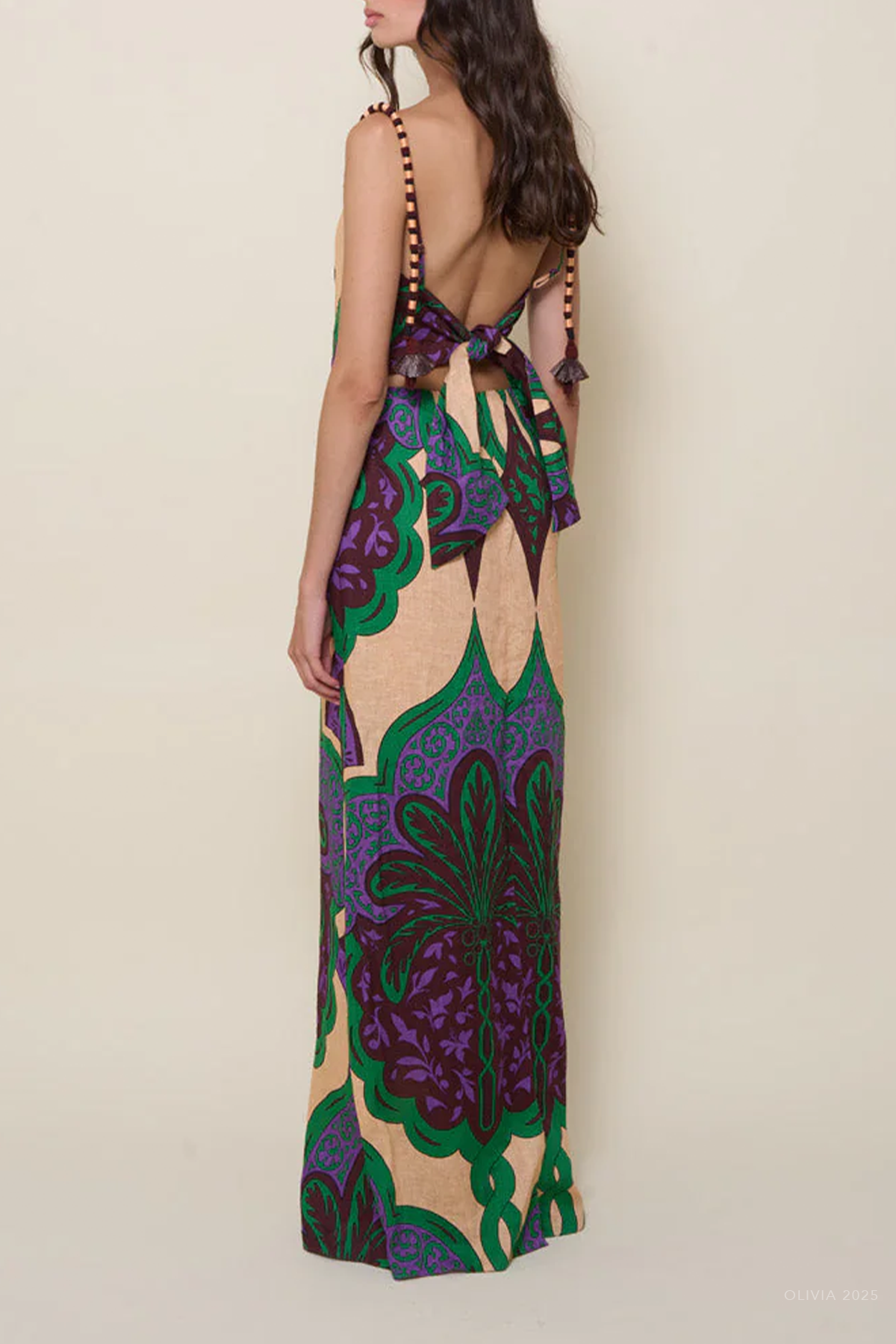 Lucky Charm Maxi Dress in Emerald Purple