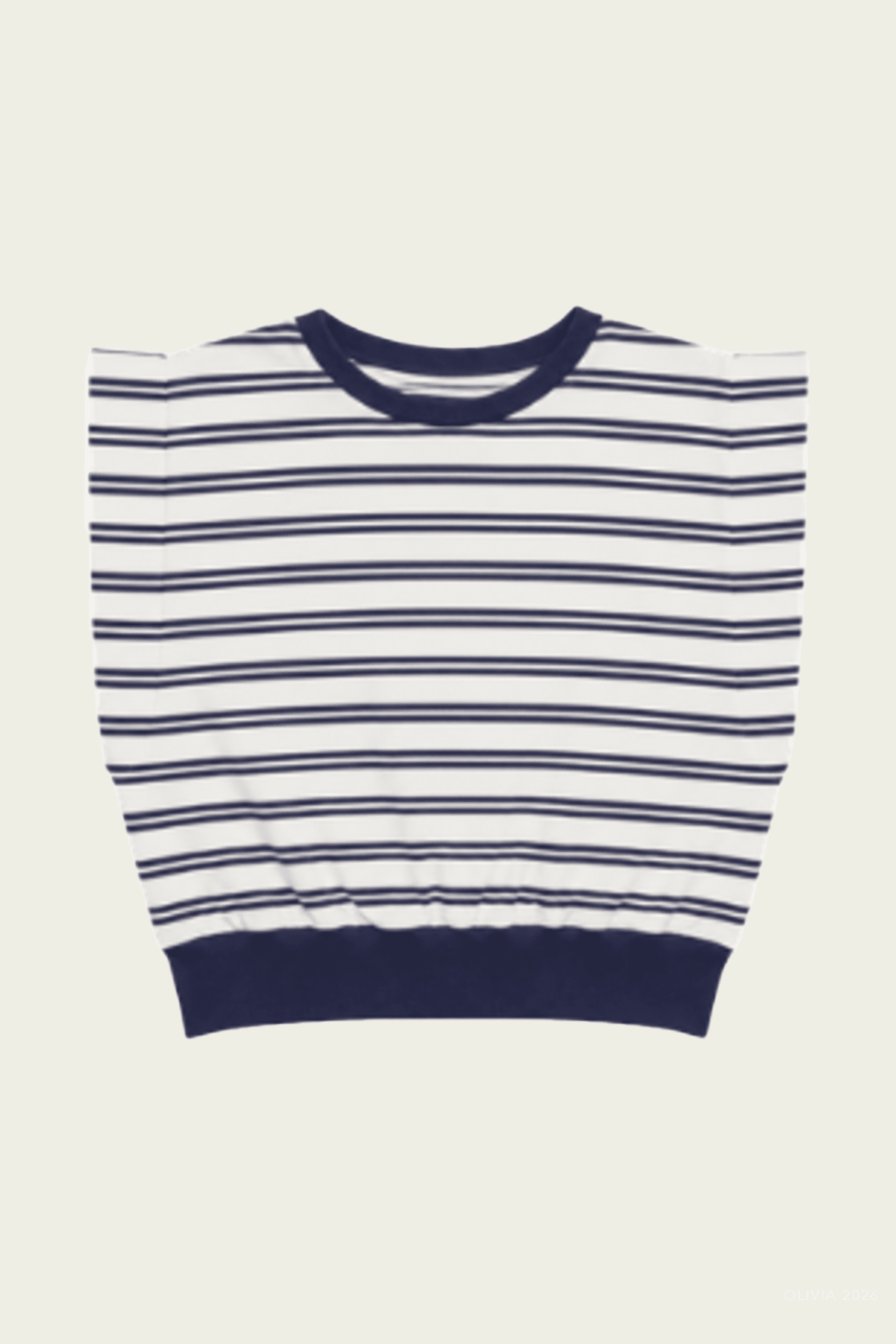 Joie Cotton Jersey Top in Midnight Stripe - shop - olivia.com