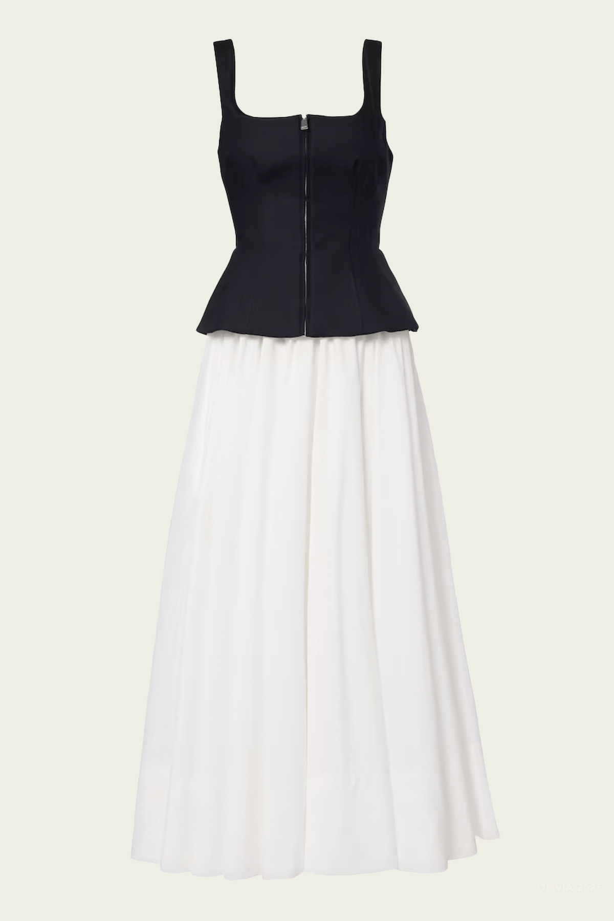 Jolynn Combo Midi Dress in Black Multi - shop - olivia.com