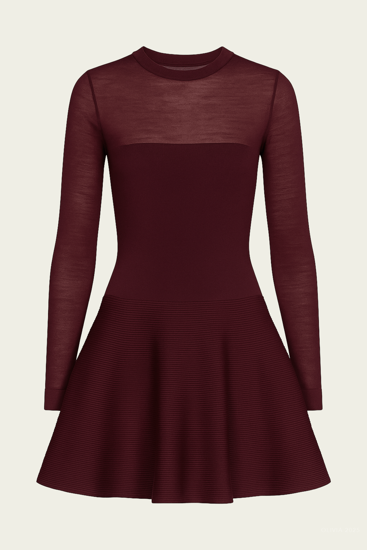 Joselyn Knit Mini Dress in Pinot - shop - olivia.com