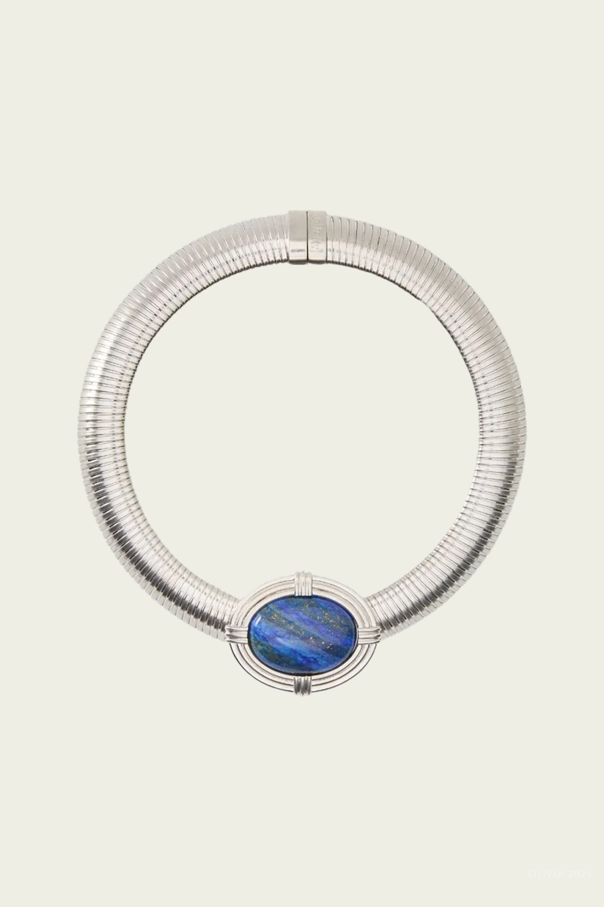 Hera Necklace in Silver Navy