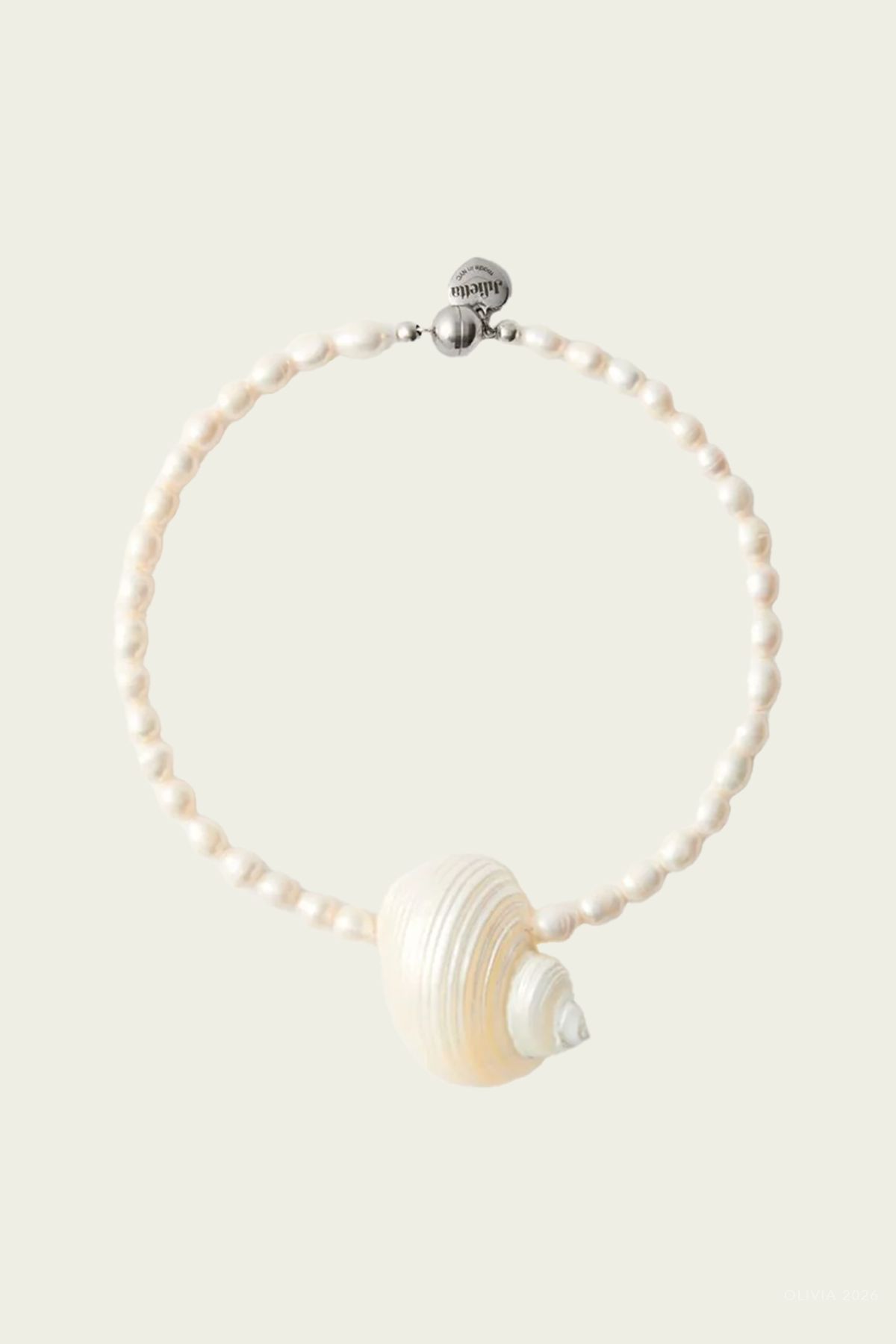 Mykonos Necklace in Pearl