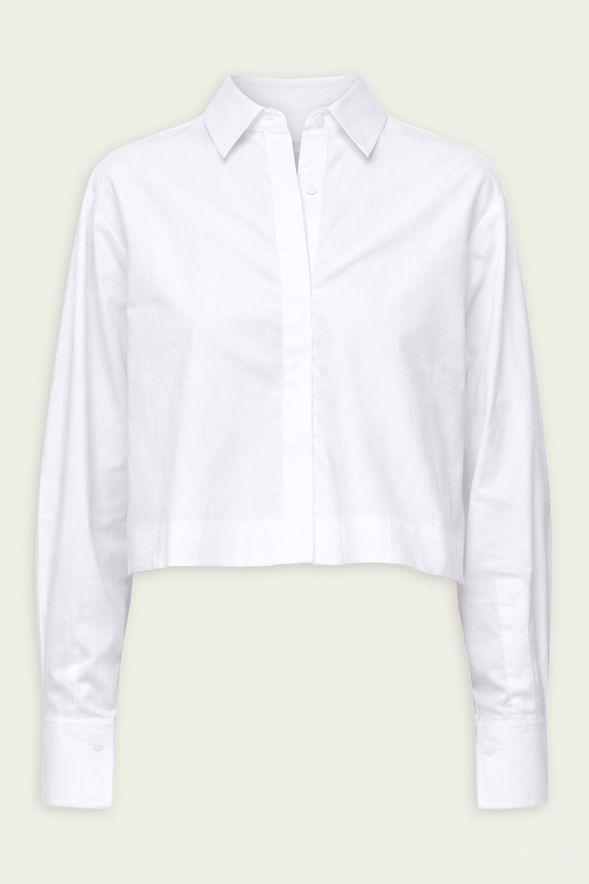 Kacey Cotton Lace Shirt in Ivory - shop - olivia.com