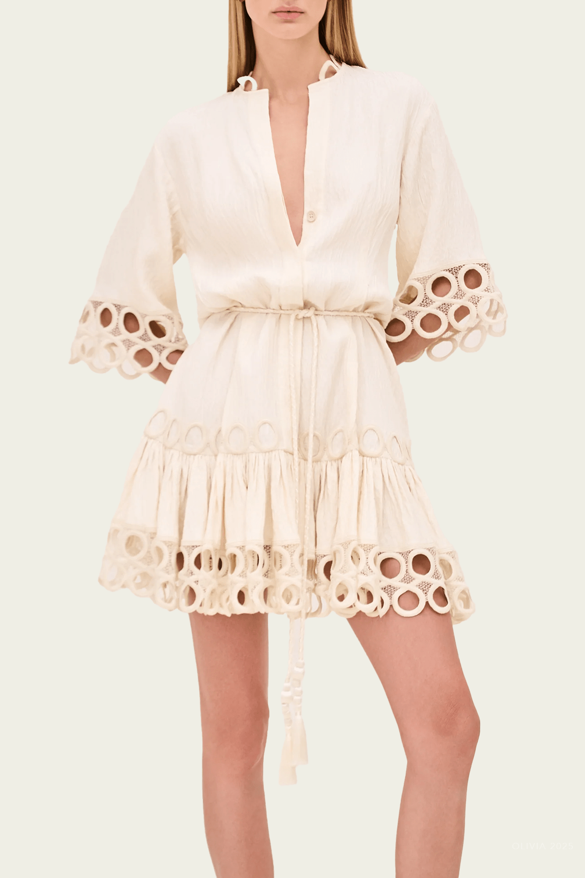 Kaila Mini Dress in Alabaster - shop - olivia.com