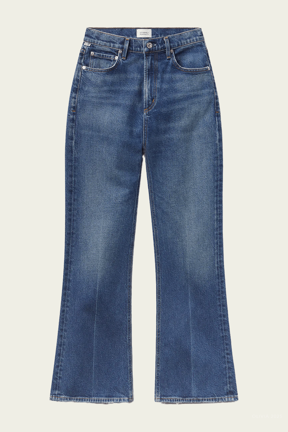 Kimberly 70's Flare in Cruise - shop - olivia.com