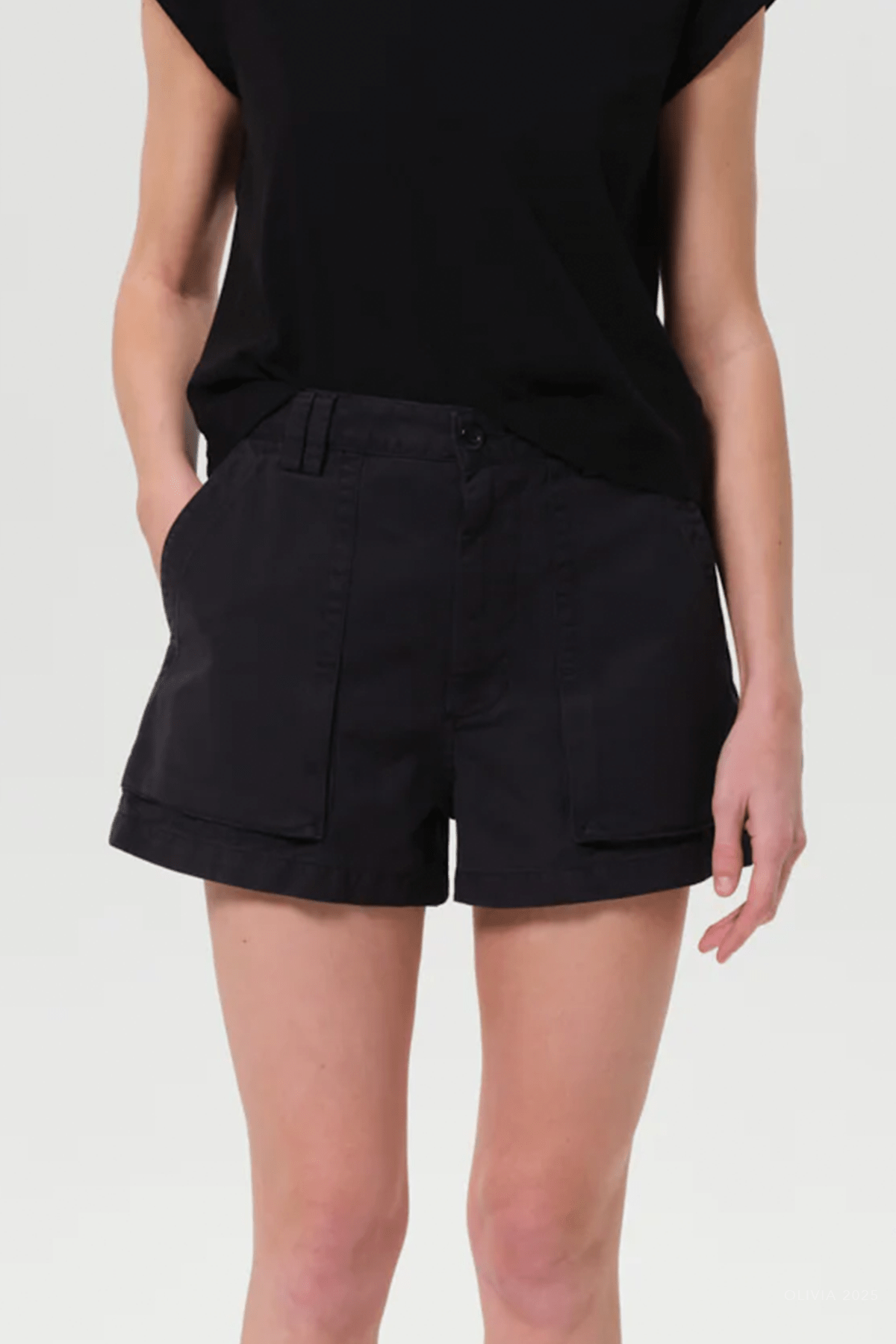 Kiva Cargo Short in Washed Black - shop - olivia.com