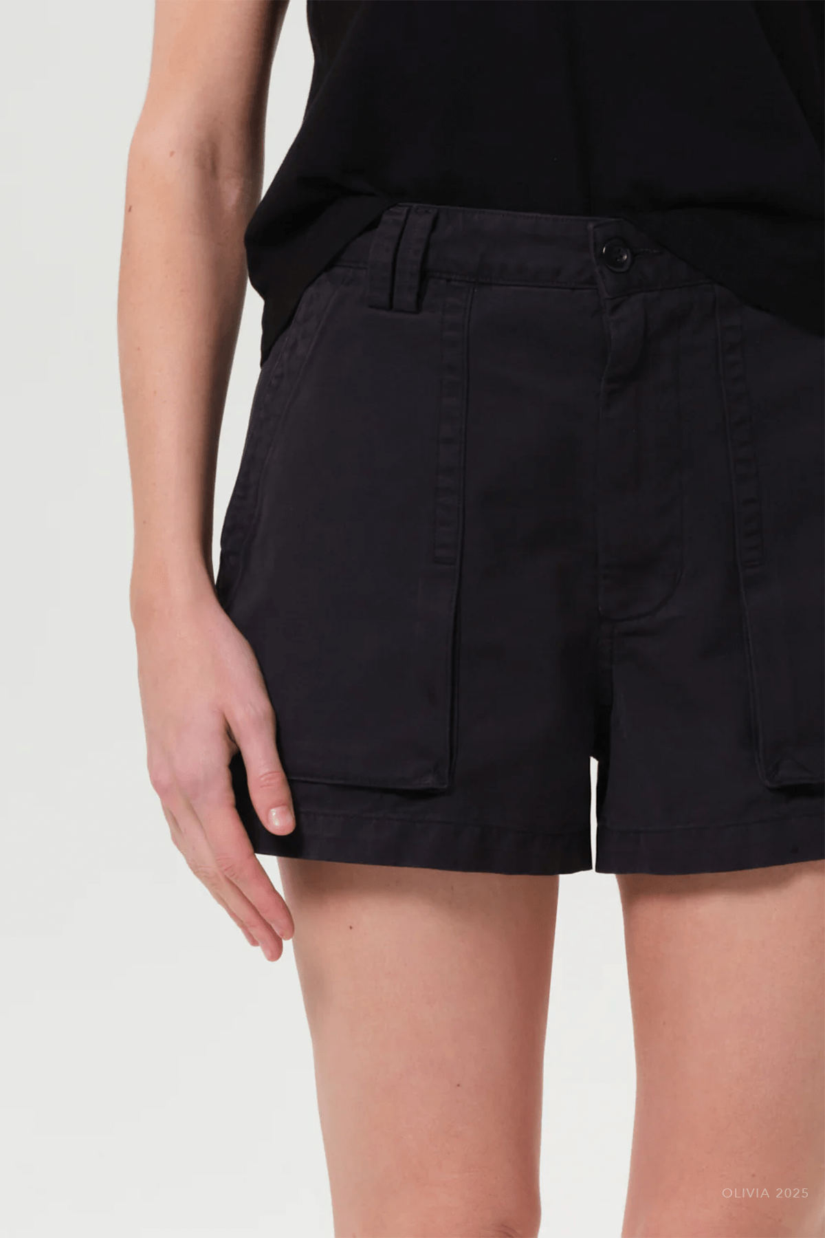Kiva Cargo Short in Washed Black - shop - olivia.com
