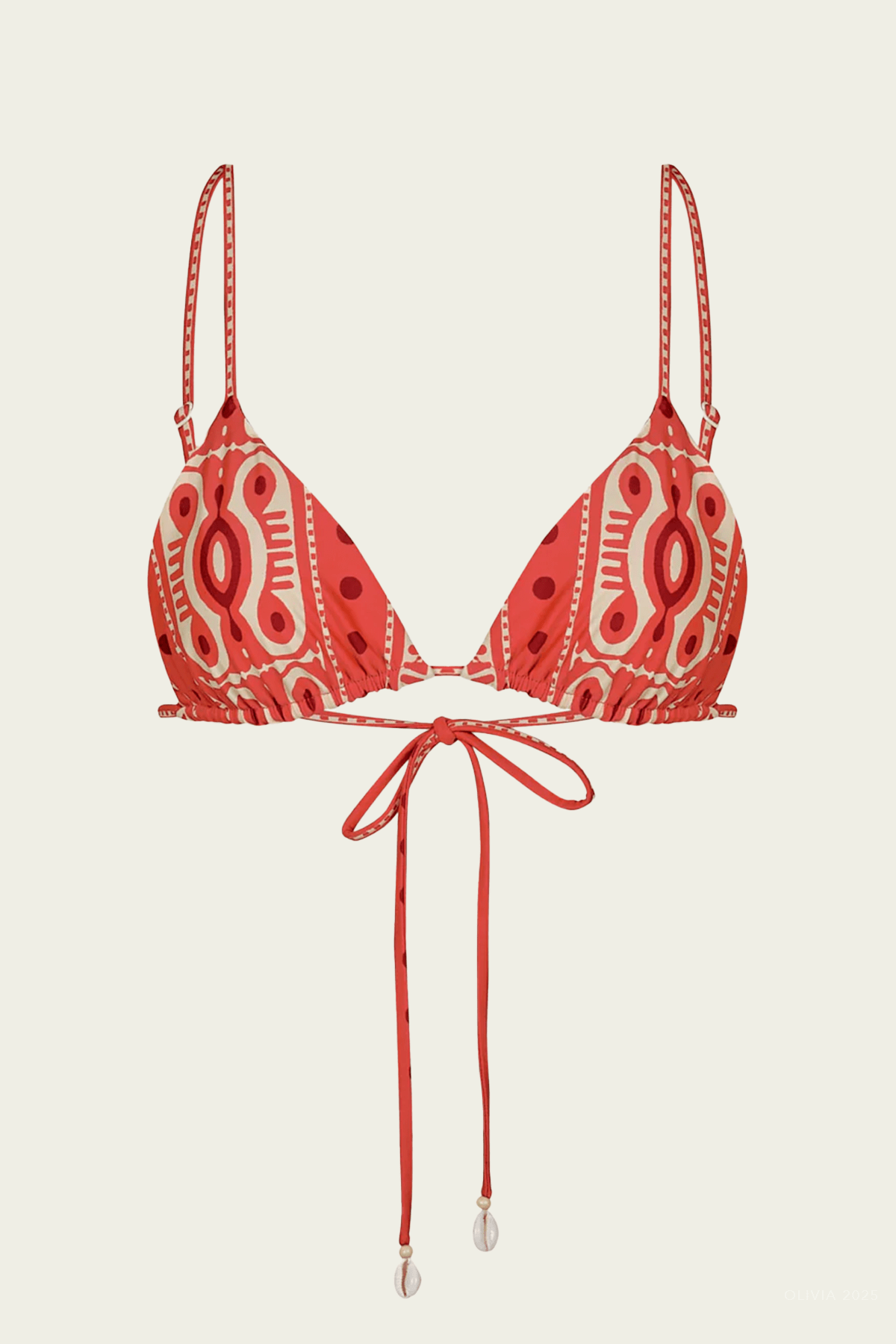 Konibo Bikini Top in Red Ecru - shop - olivia.com