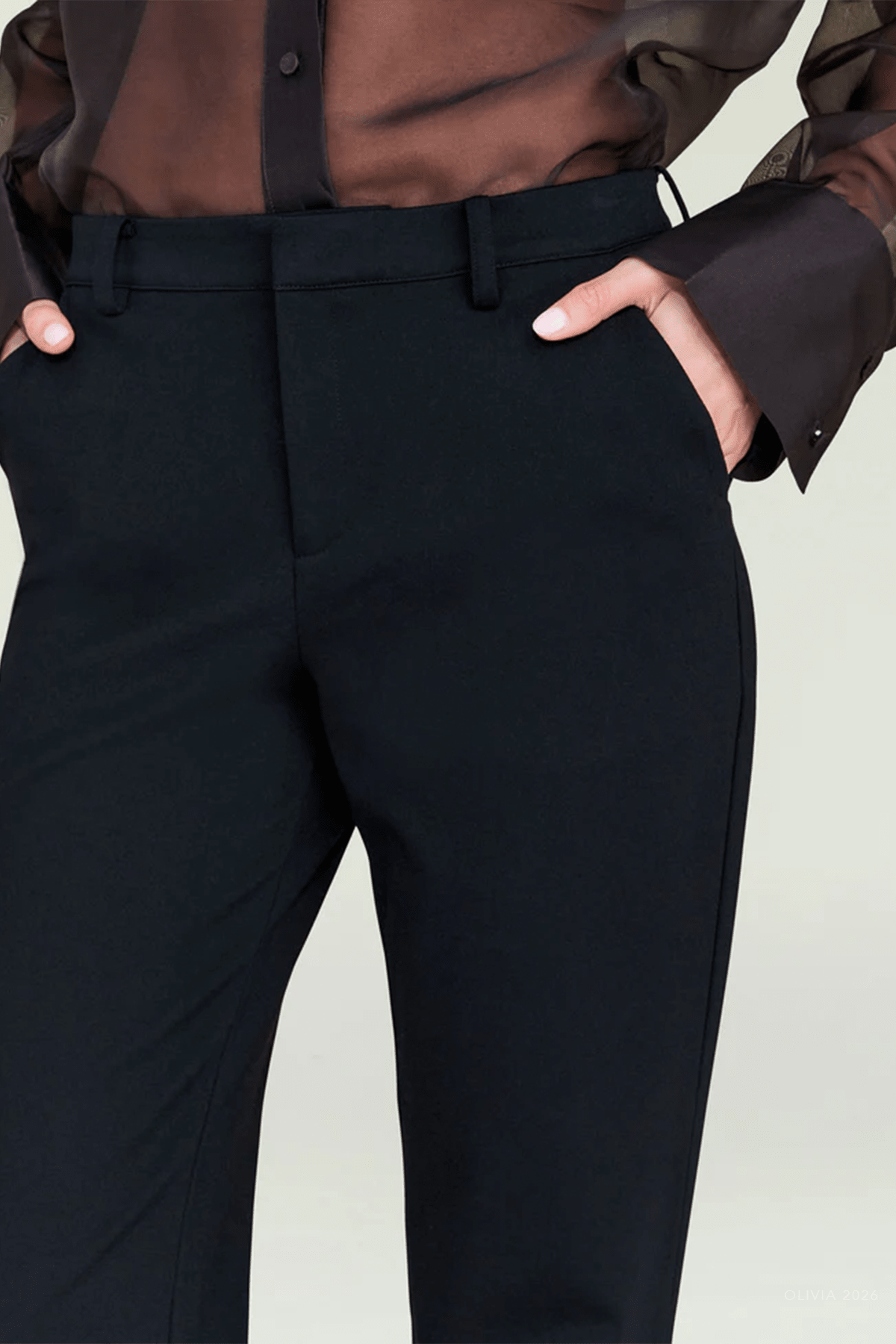 Kristen Perfect Work Trouser in Black - shop - olivia.com