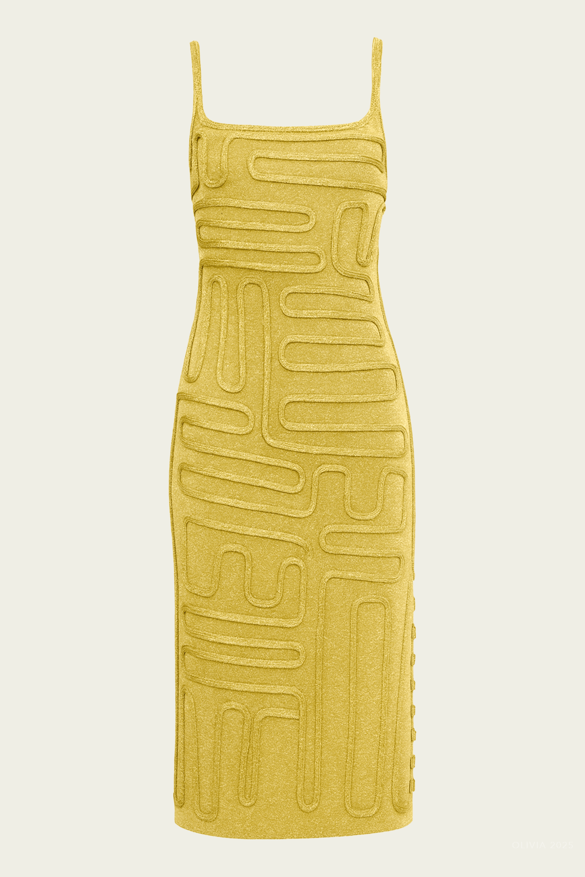 Kymia Dress in Gold - shop - olivia.com