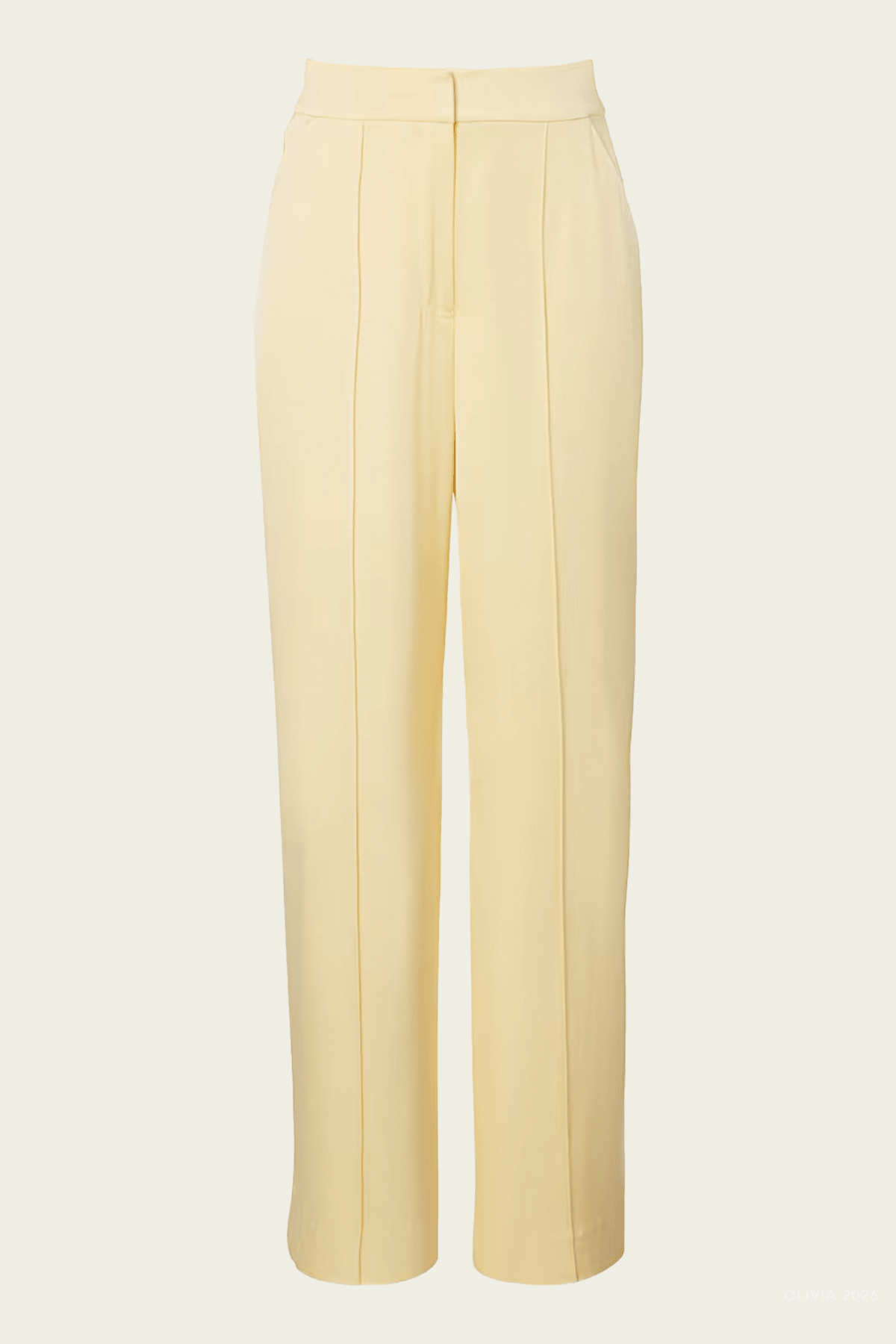 Kyra Wide - Leg Pant in Butter Cream - shop - olivia.com