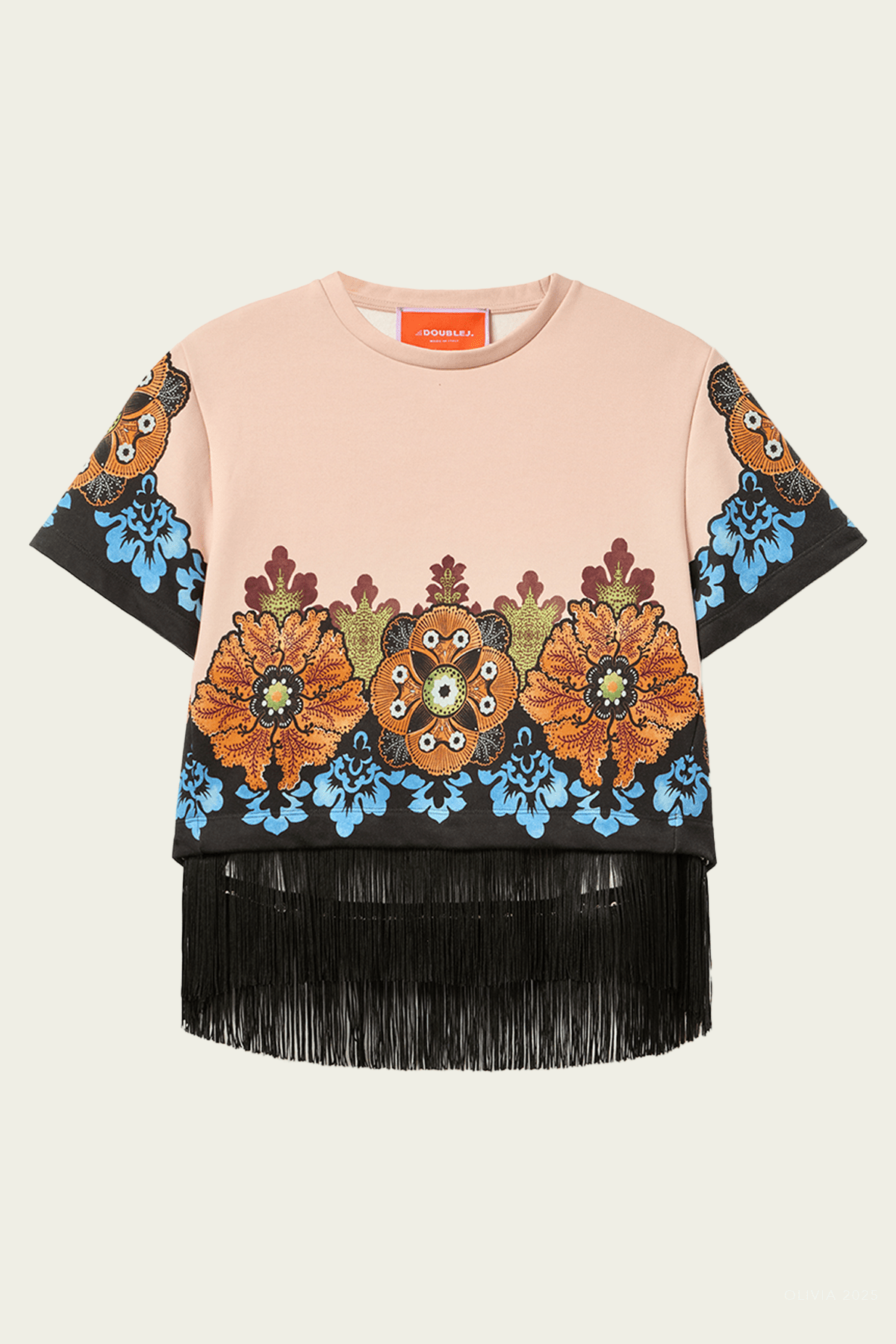 La Scala Tee in Bounty Placée Orange - shop - olivia.com