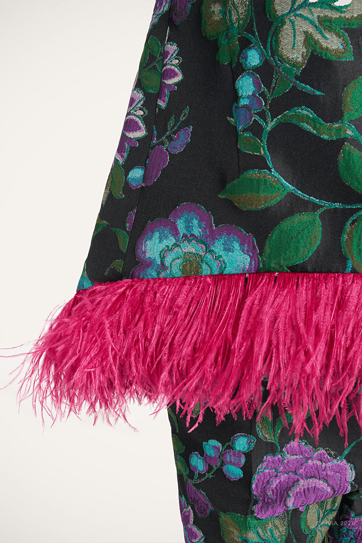 La Scala Top in Botanical Black - shop-olivia.com