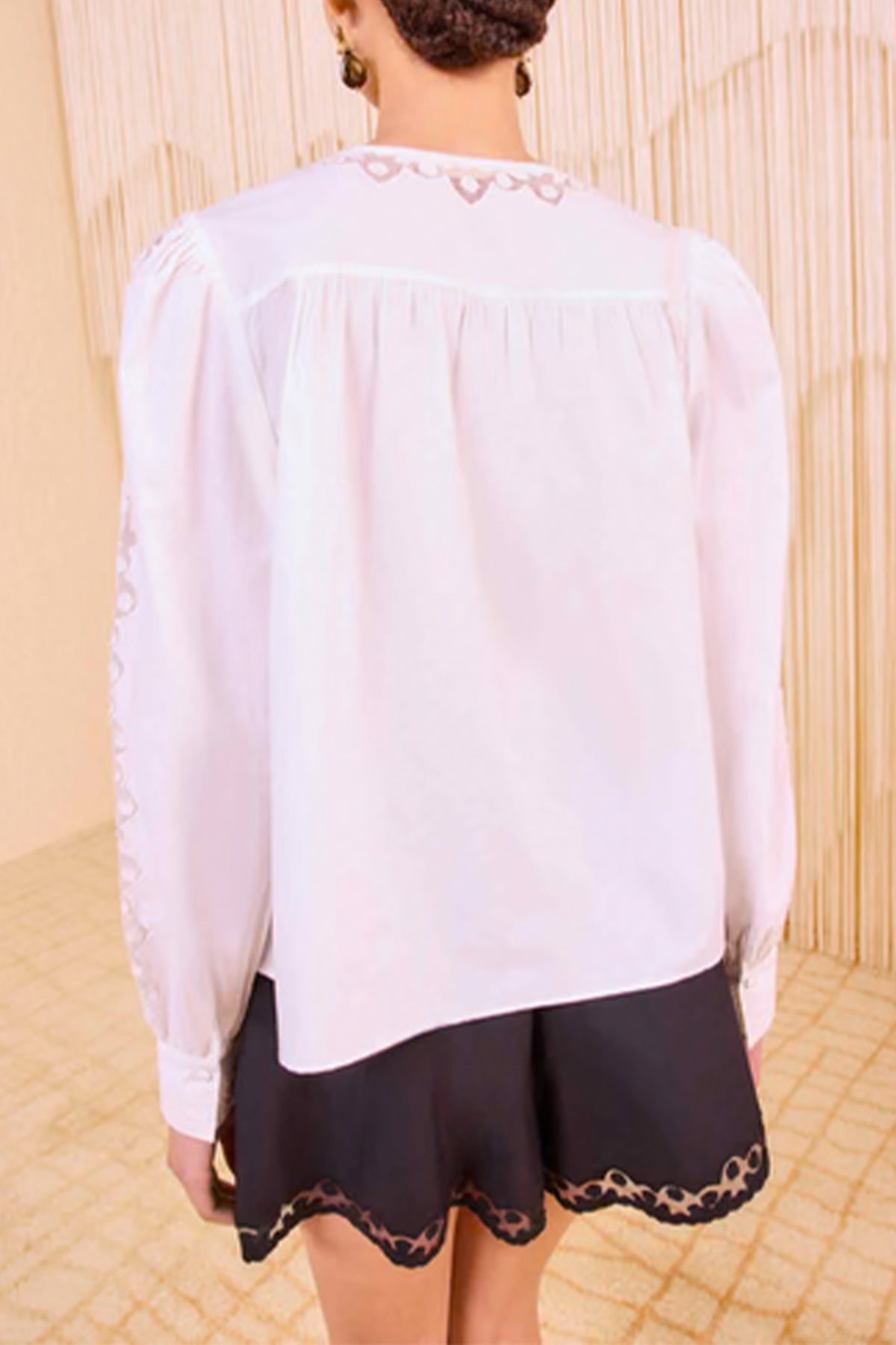 Lady Long - Sleeve Blouse in Pristine - shop - olivia.com