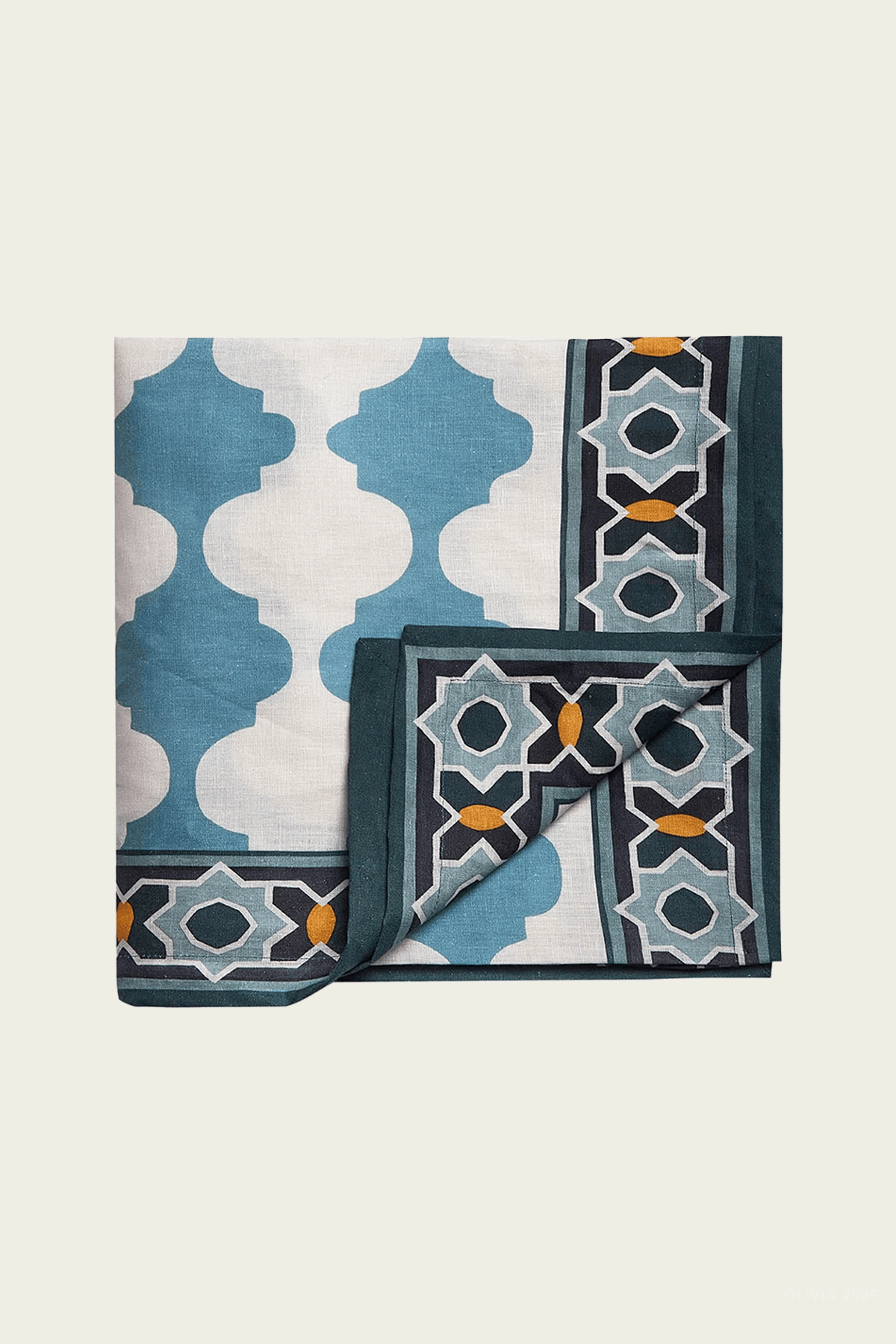 Large Tablecloth (70inx137in) in Plaza Sky Blue - shop - olivia.com