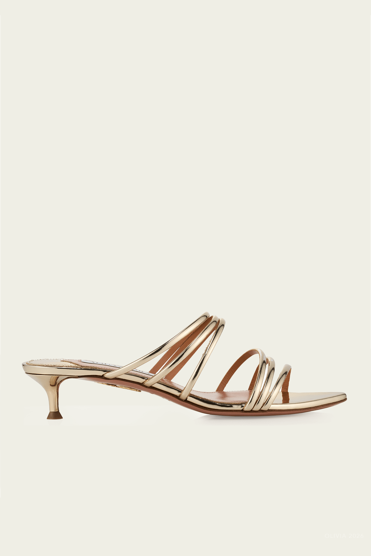 Latour Mule 30 in Soft Gold - shop - olivia.com