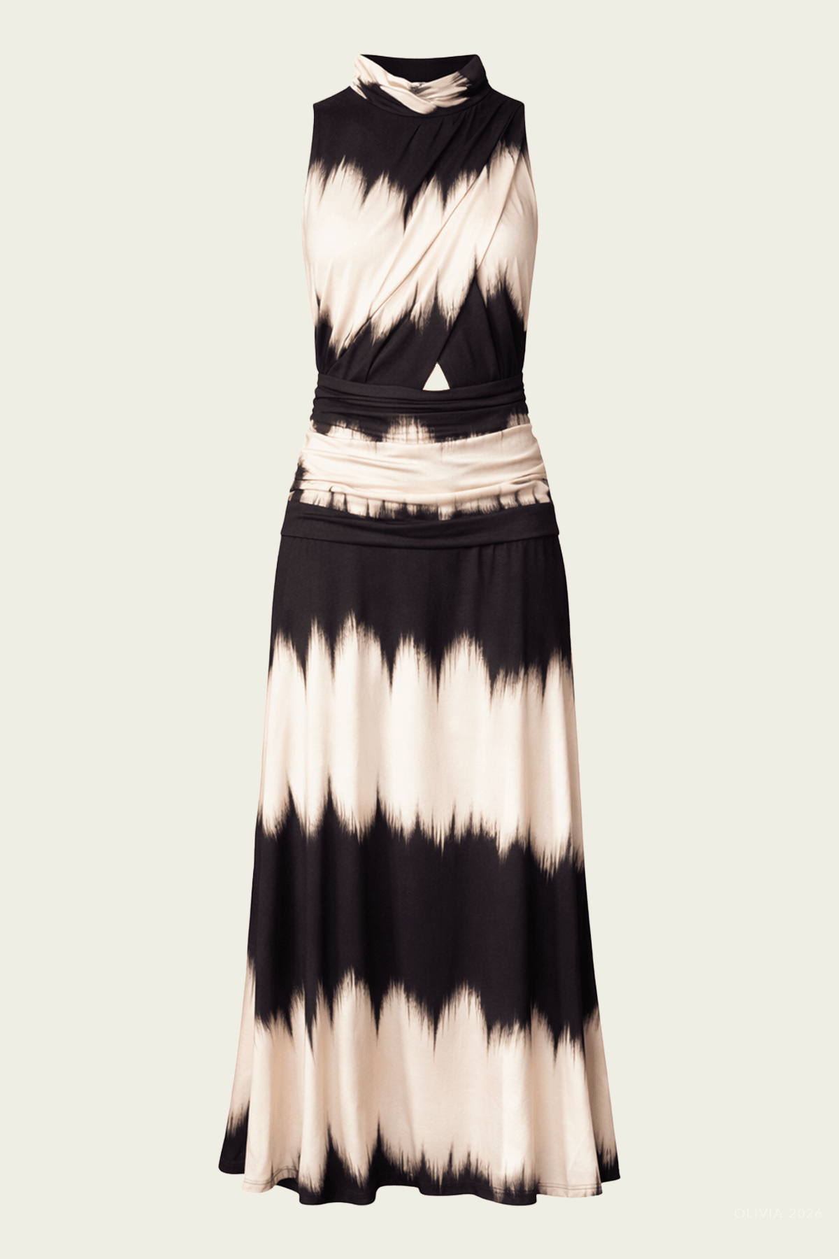 Layna Dress in Tye Dye Black - shop - olivia.com