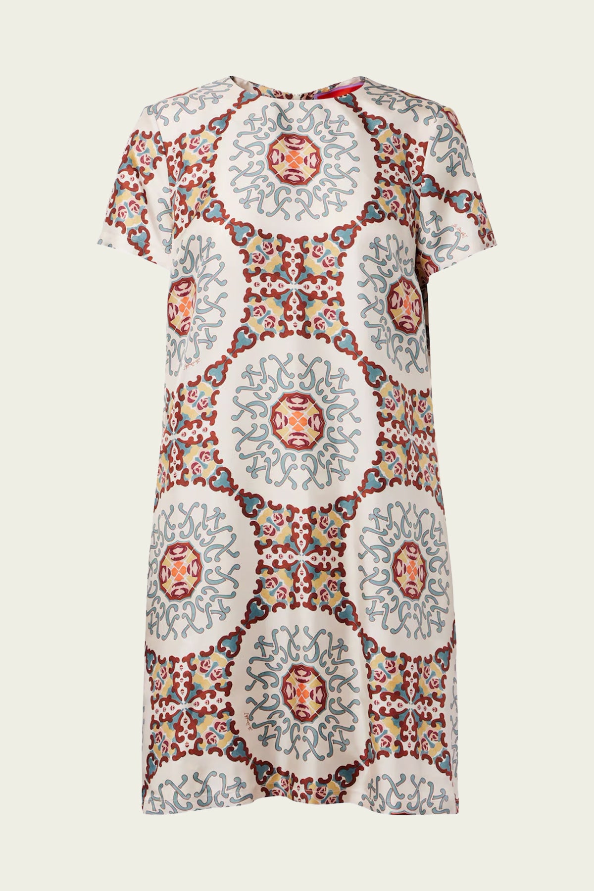 Mini Swing Dress in Ballata Ivory