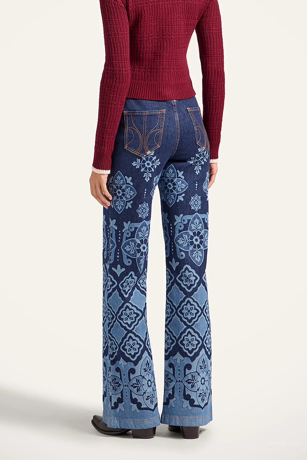 Flare Jeans in Partenope Navy