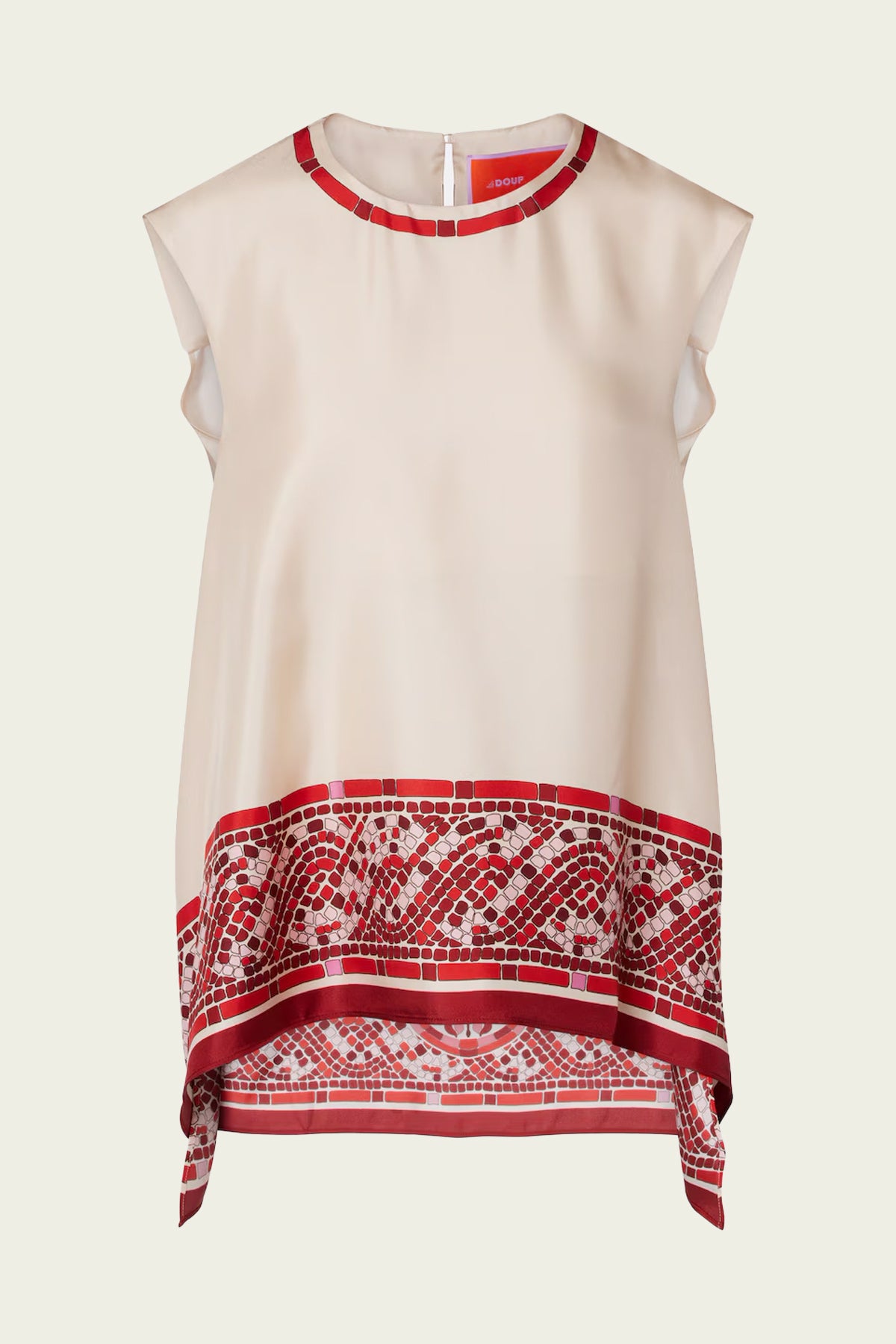 San Carlo Top in Cobra Placée Red