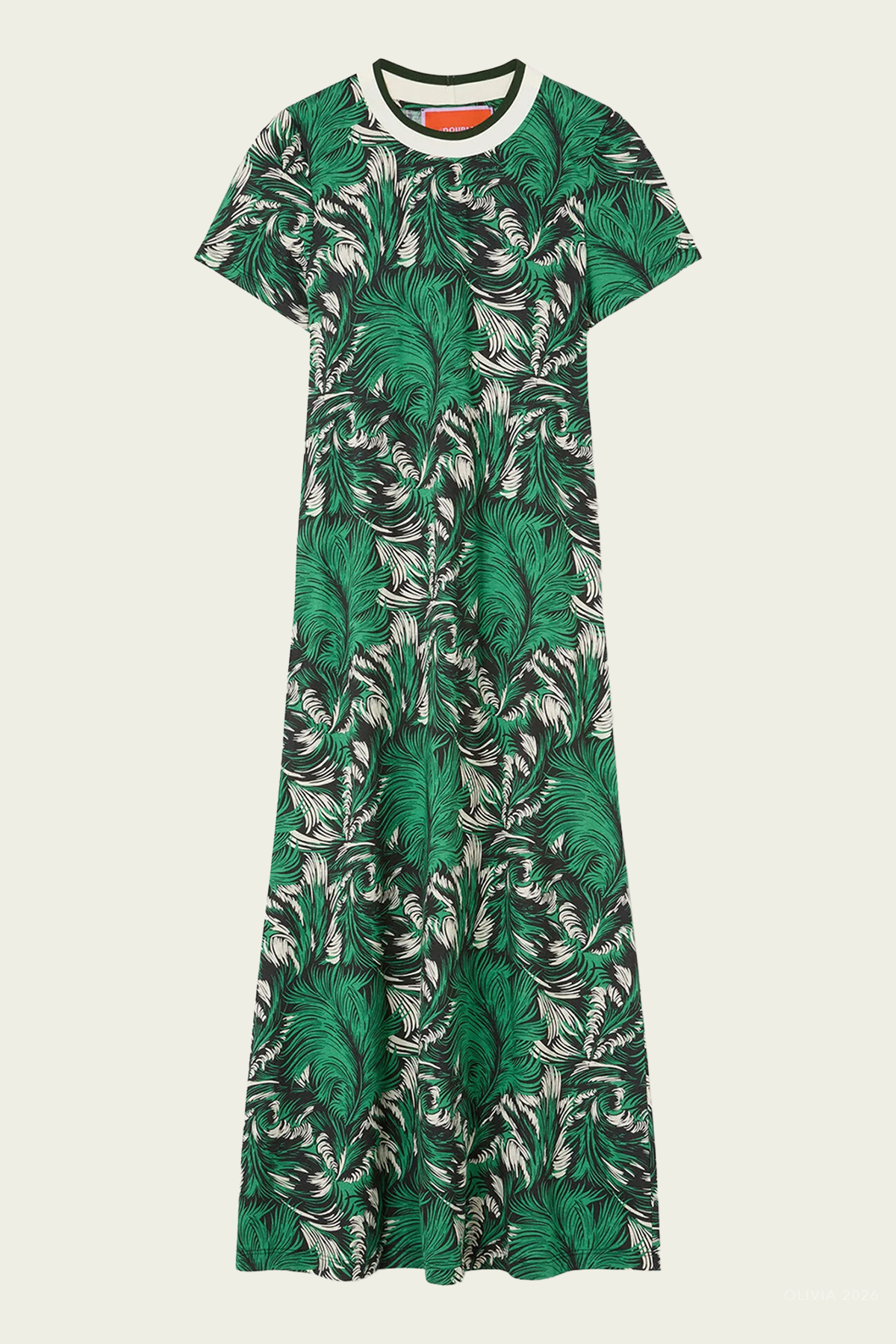 Sporty Swing Dress in Quill Green