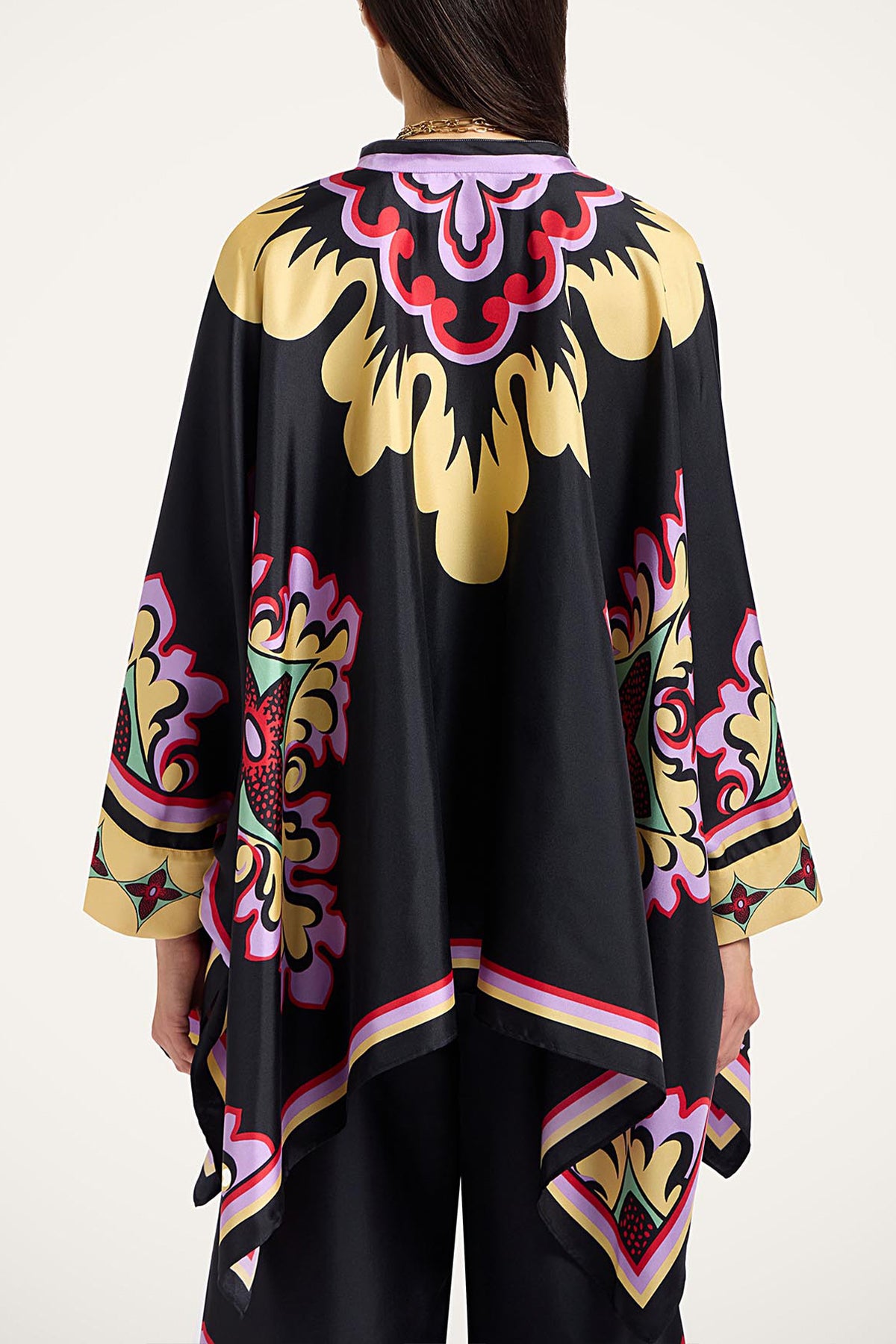 Foulard Shirt in Palazzo Placée Lilac