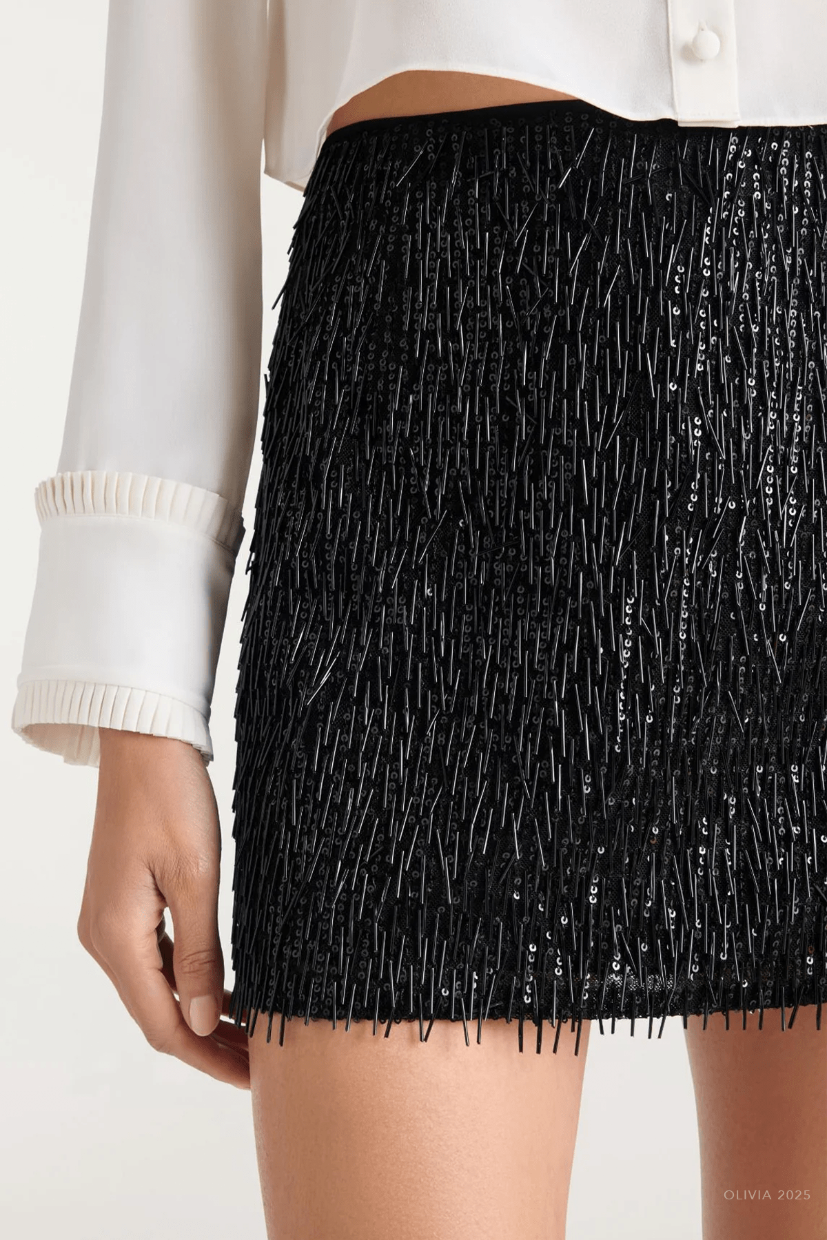 Leia Mini Skirt in Black - shop - olivia.com