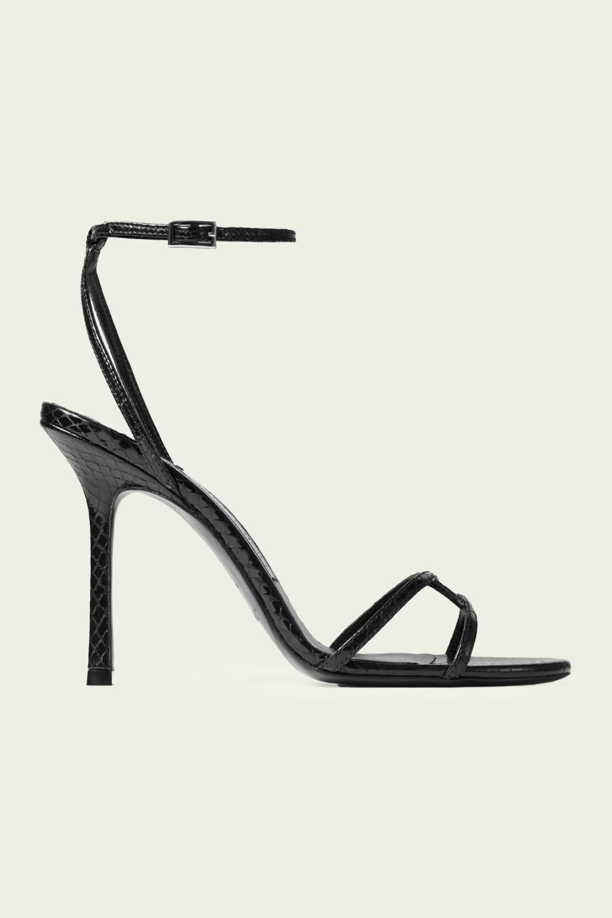 Leo 100 Candy Wrap Leather Sandals in Black - shop - olivia.com