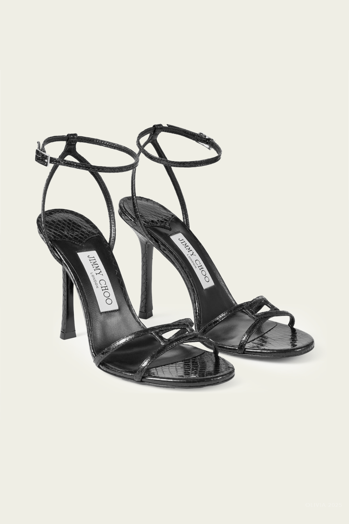 Leo 100 Candy Wrap Leather Sandals in Black - shop - olivia.com