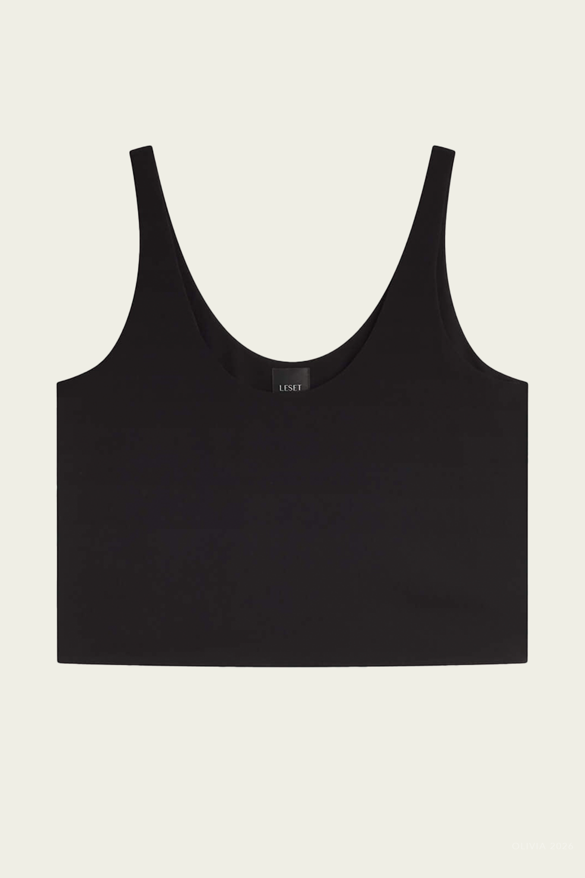 Ari Scoop Tank in Black