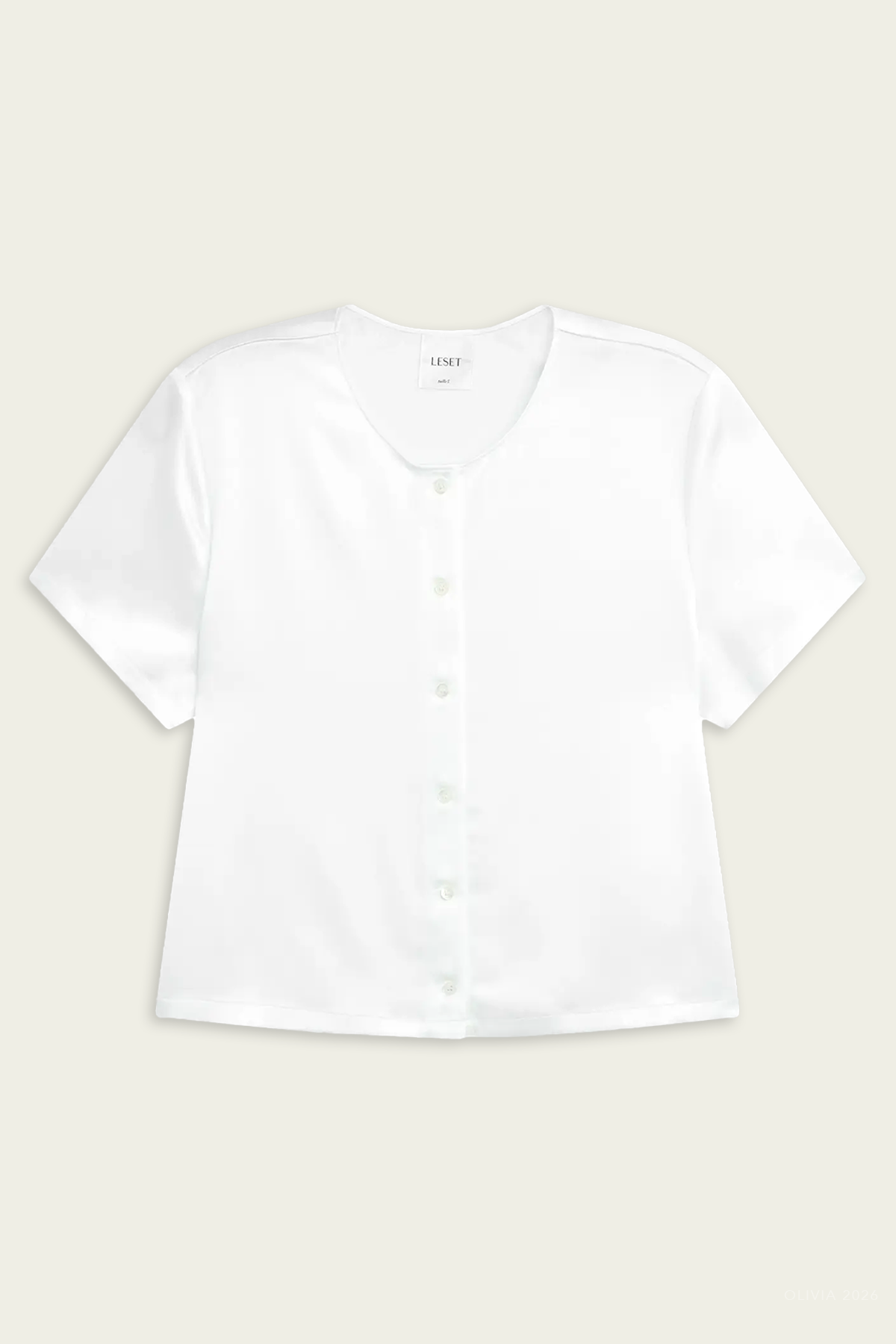 Barb Short Sleeve Cardigan in Optic White