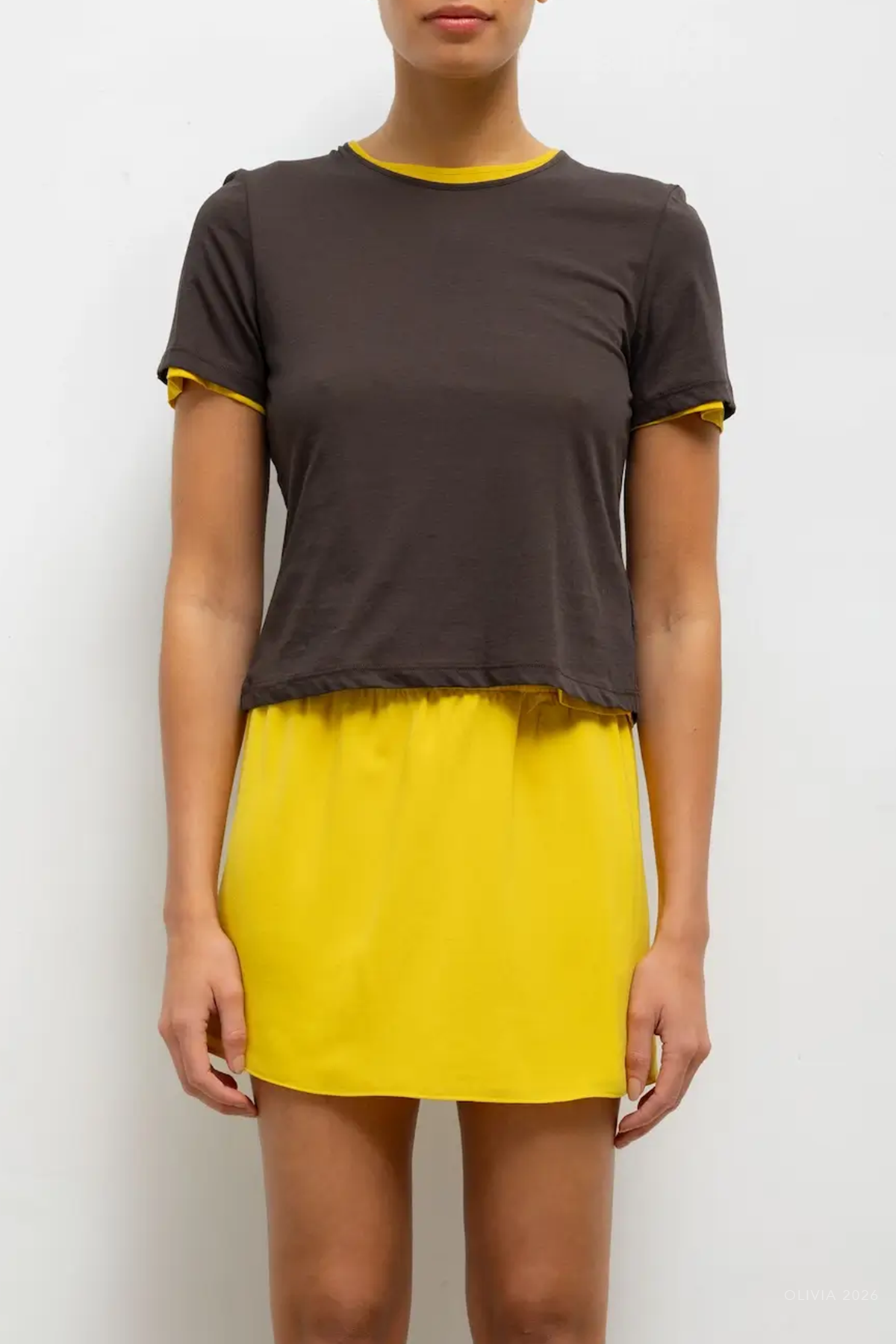 Ari Mini Skirt in Daffodil
