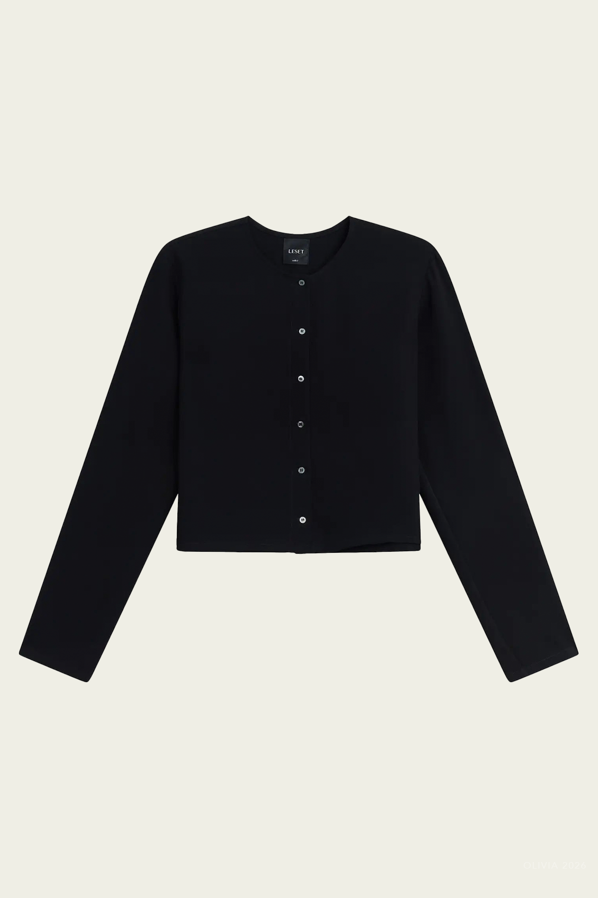 Ari Crop Cardigan in Black