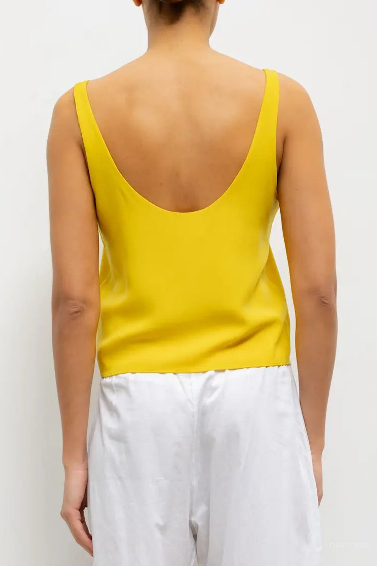 Ari Scoop Tank in Daffodil