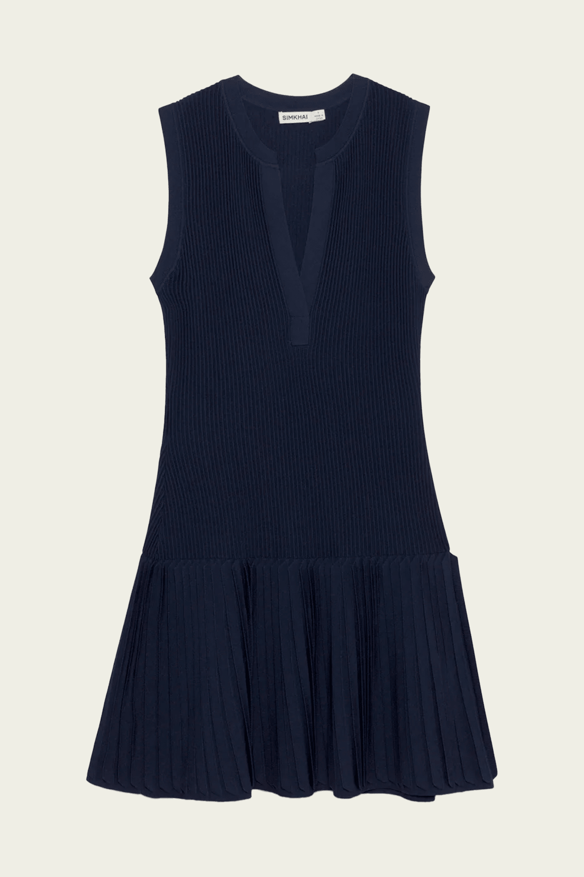 Levie Knit Mini Dress in Midnight - shop-olivia.com