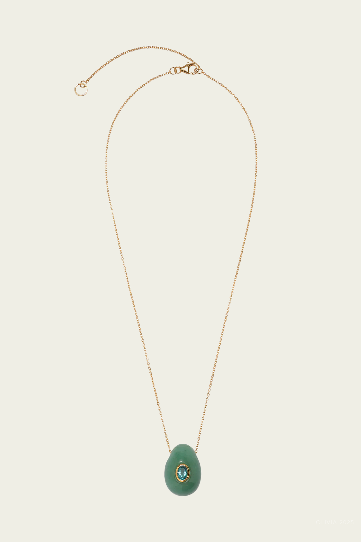 Constance Necklace in Green Aventurine