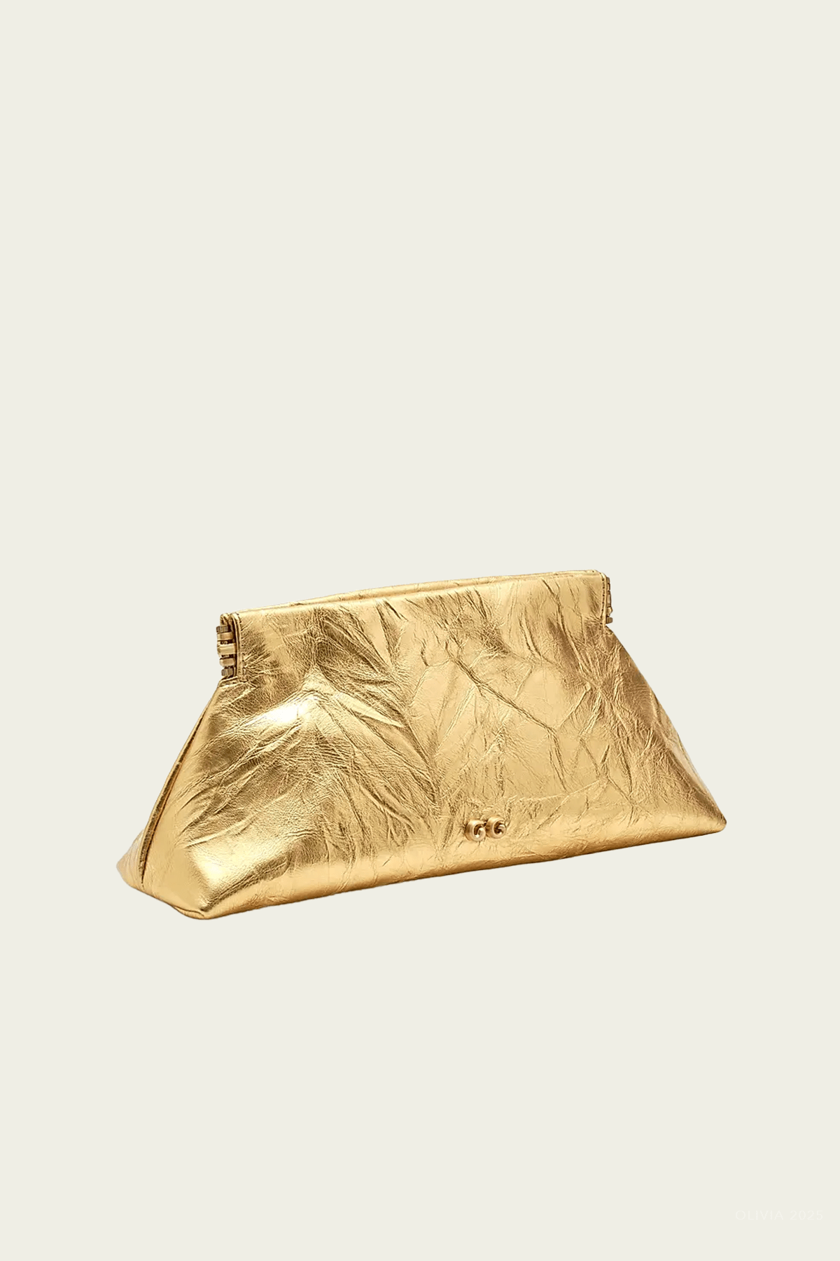 Lillia Mini Clutch in Brass - shop - olivia.com