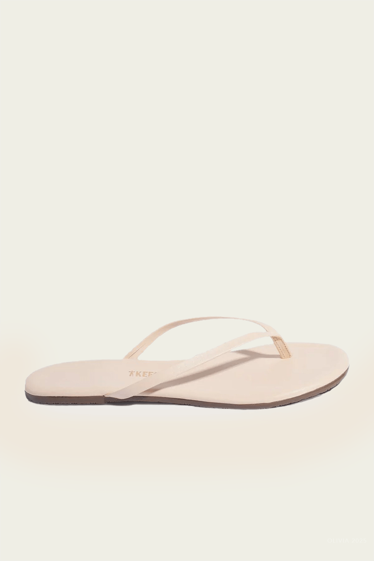 Lily Foundation Matte Flip Flops in Linen - shop - olivia.com