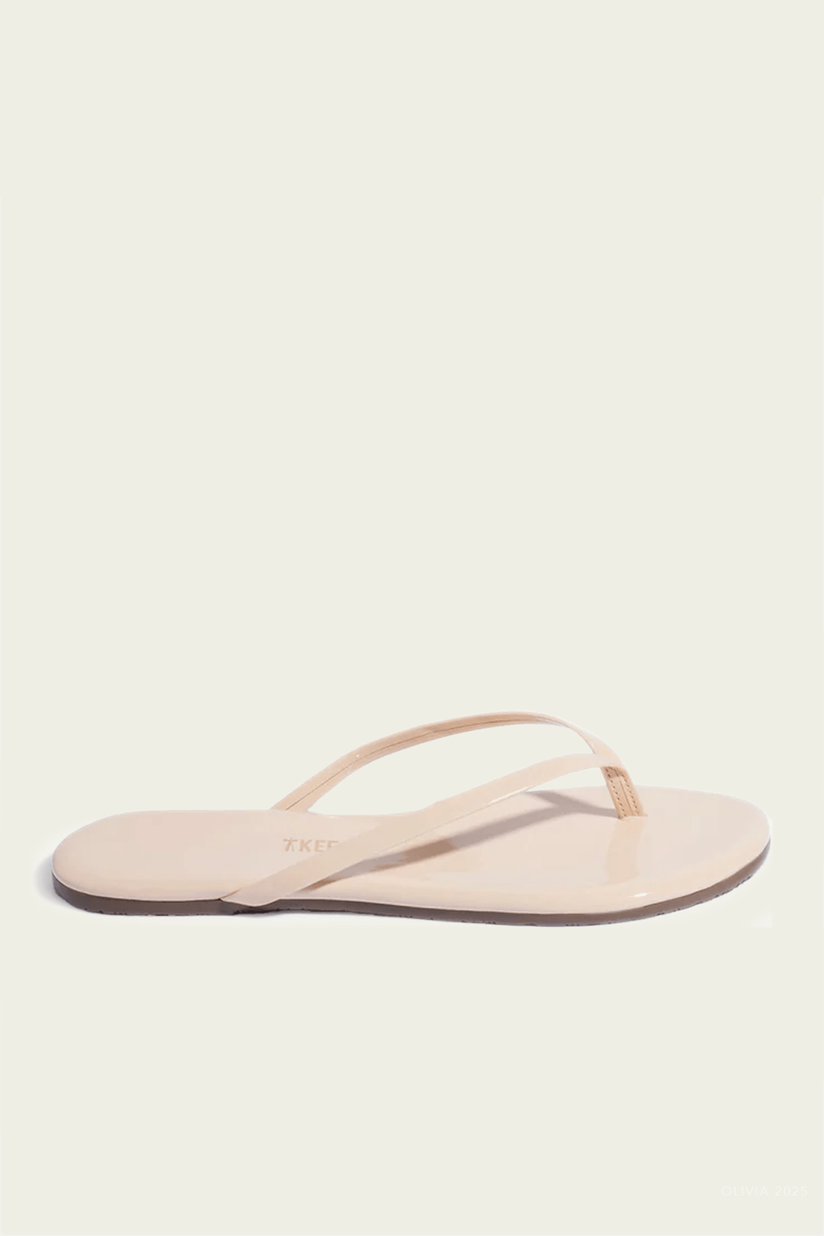 Lily Gloss Flip Flops in Linen - shop - olivia.com