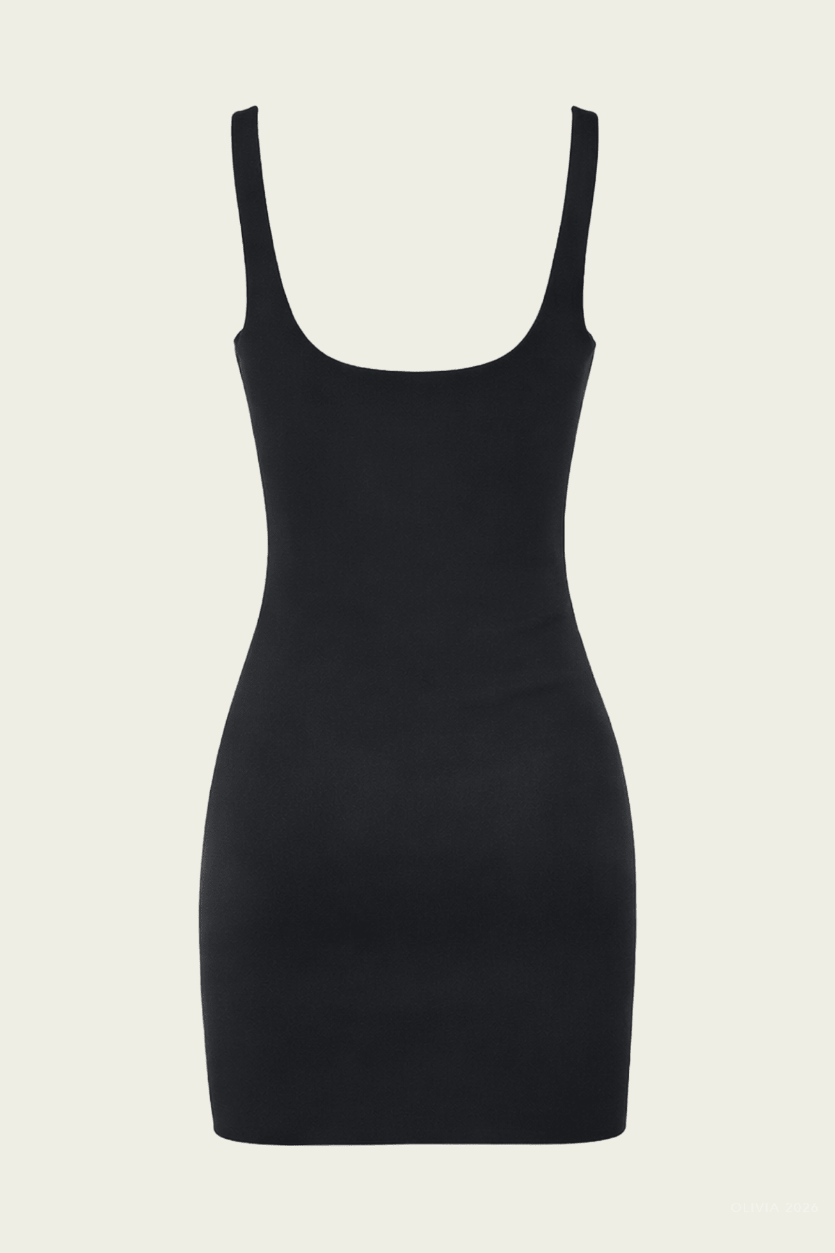 Lindy Sculpted Scuba Mini Dress in Black - shop - olivia.com