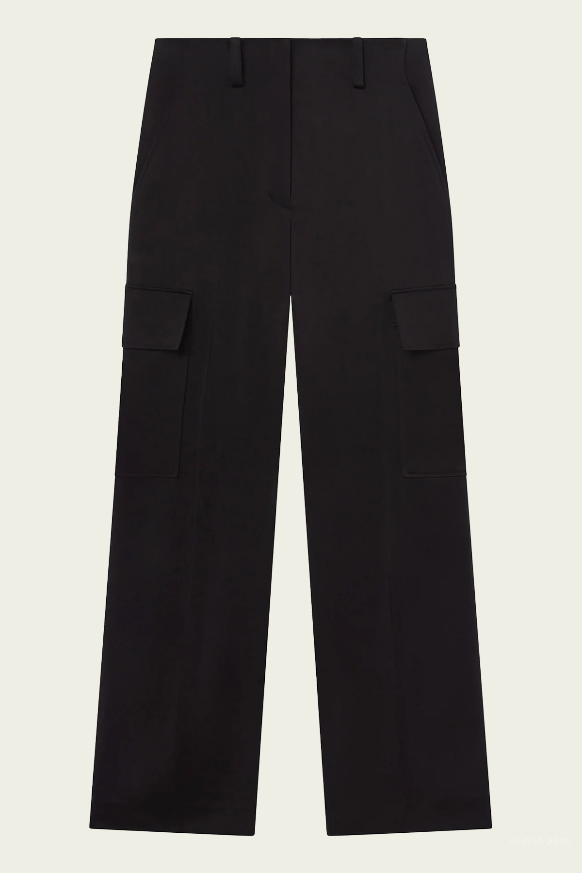 Logan Satin Cargo Pant in Black - shop - olivia.com