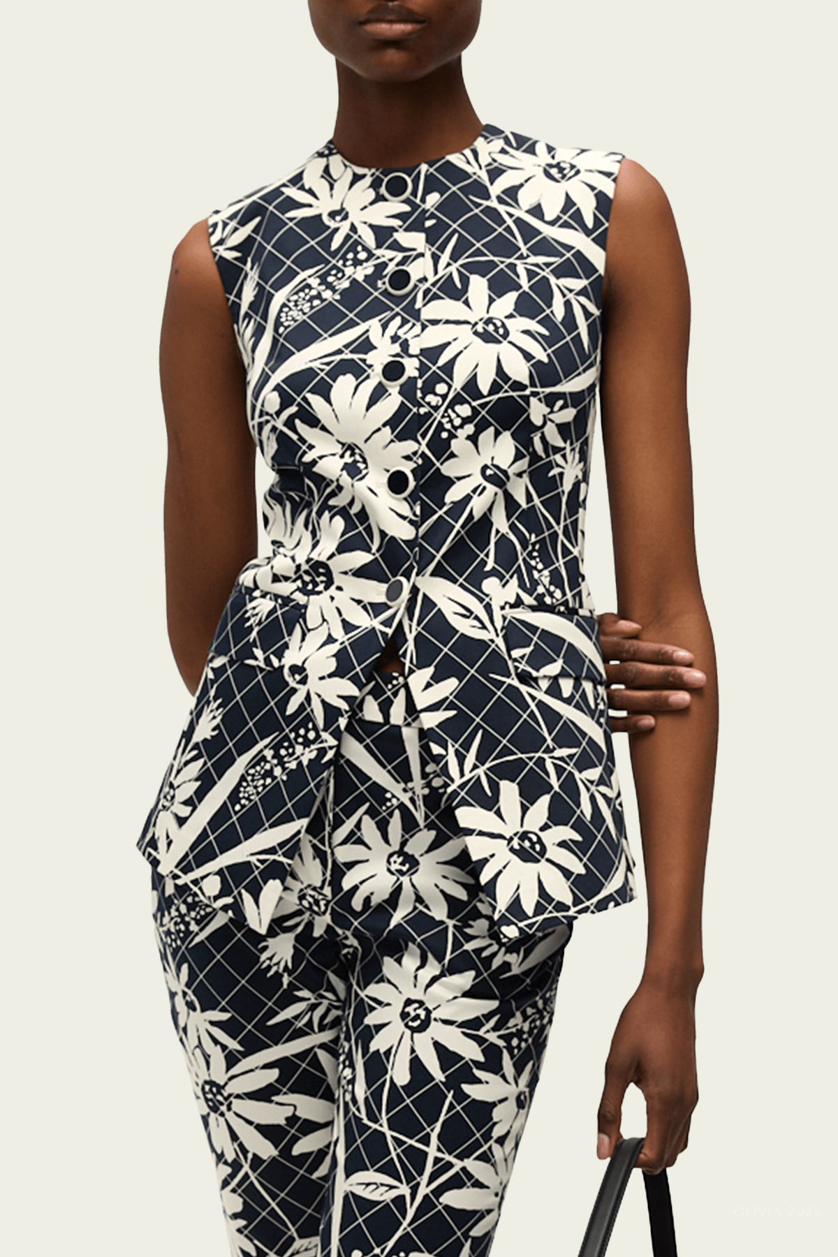 Lois Vest in Navy Dove - shop - olivia.com