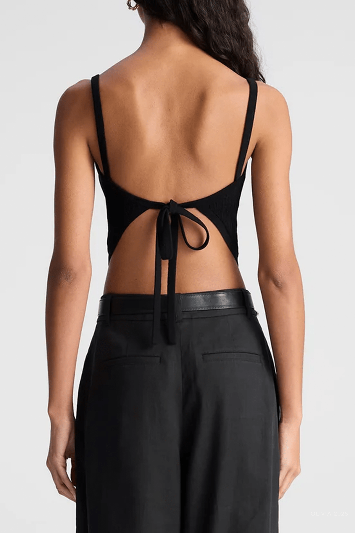 Loma Fine Cotton Knit Top in Black - shop - olivia.com