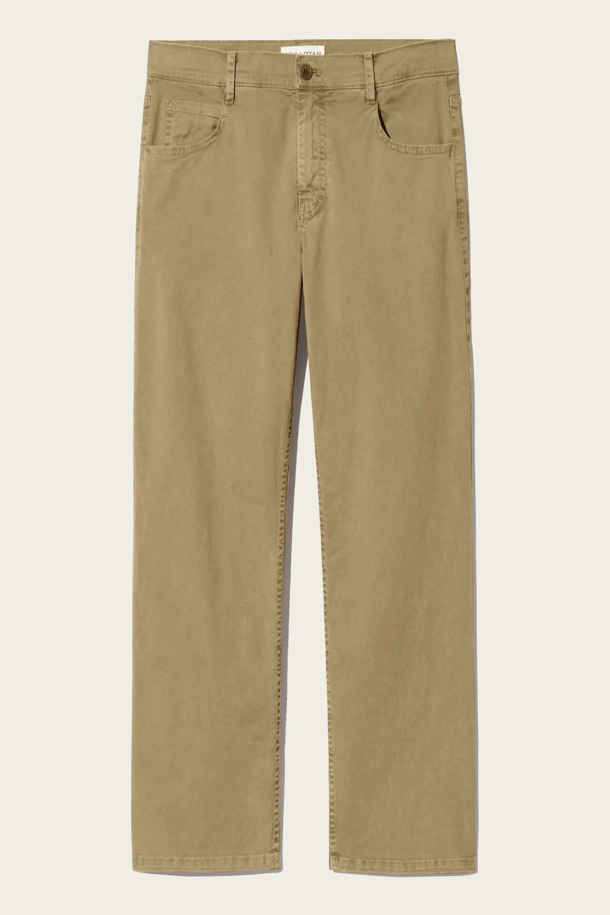 Lorimer Cotton Pant in Vintage Washed French Khaki - shop - olivia.com