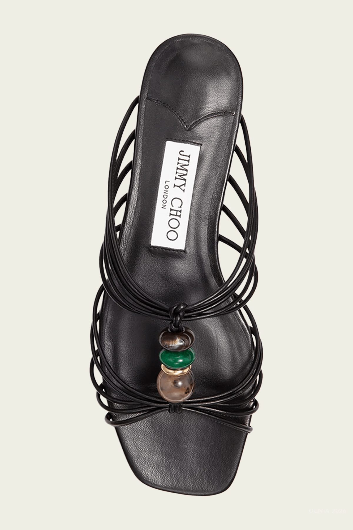 Lova Mule Flat in Black Mix - shop-olivia.com