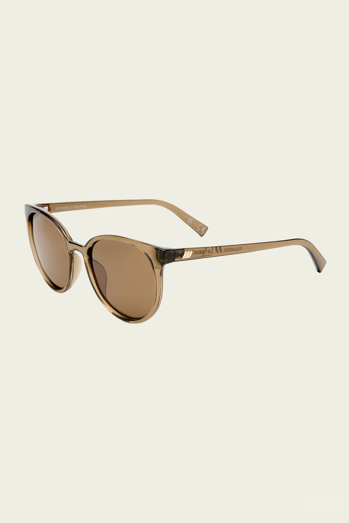 Armada Round Sunglasses in Cocoa